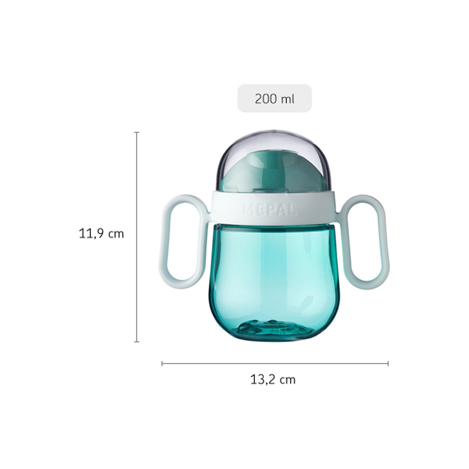 Mepal Kinderbecher Mio Antitropf-Trinklernbecher 2.0 200 ml, 1-tlg., Material-Mix