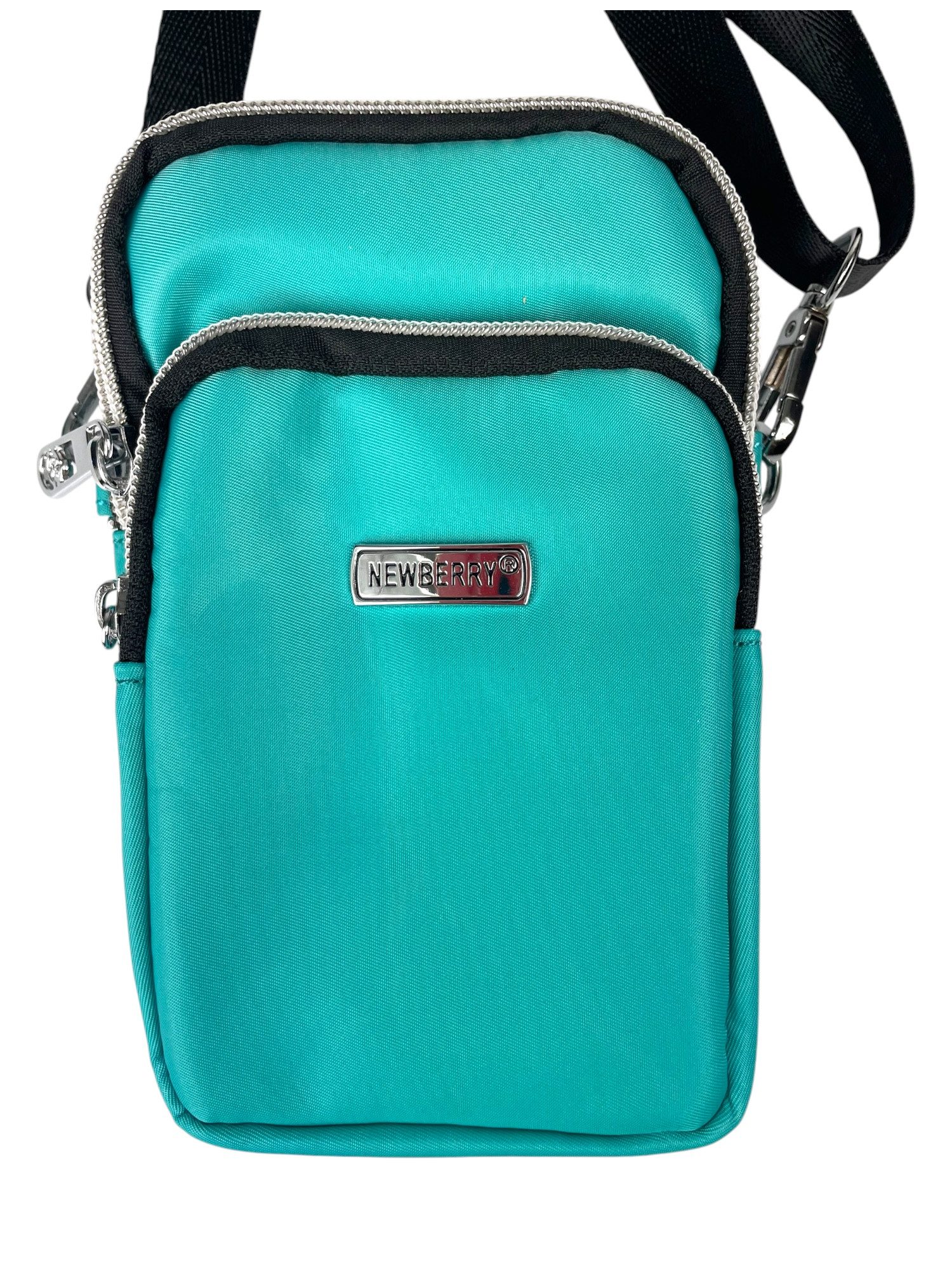 Taschen4life Handytasche kleine Damen & Herren Handy Umhängetasche 022-19, abnehmbares Trageband, Befestigungsschlaufe und Karabiner
