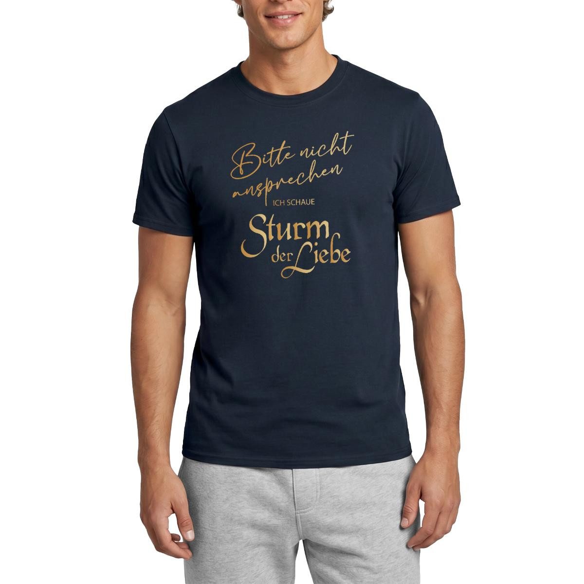 Spreadshirt T-Shirt Sturm Der Liebe Bitte Nicht Ansprechen Lustiger Spruch Männer T-Shirt (1-tlg)