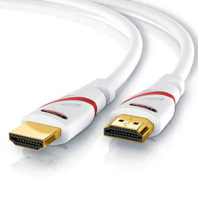 CSL HDMI-Kabel, HDMI Typ A, HDMI Typ A Stecker, HDMI Typ A Stecker (50 cm), Ultra HD HDMI 2.0b Kabel 3-fach geschirmt 4K / Full HD / 3D / ARC / High Speed mit Ethernet