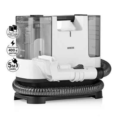 N8WERK Nass-Trocken-Sauger Waschsauger Teppichreiniger Portable Clean, 400 W, Saugwischer Nasssauger Staubsauger