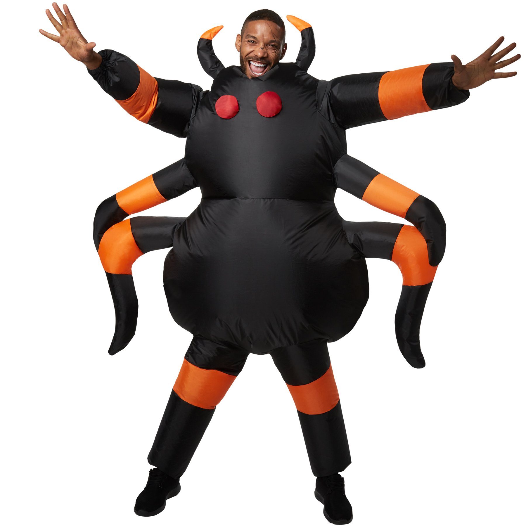 dressforfun Kostüm Riesenspinne/Spinnentier, in schwarz/orange, Federleichtes Kostüm, Konfektionsgröße Einheitsgröße, In 30 Sekunden auf voller Größe