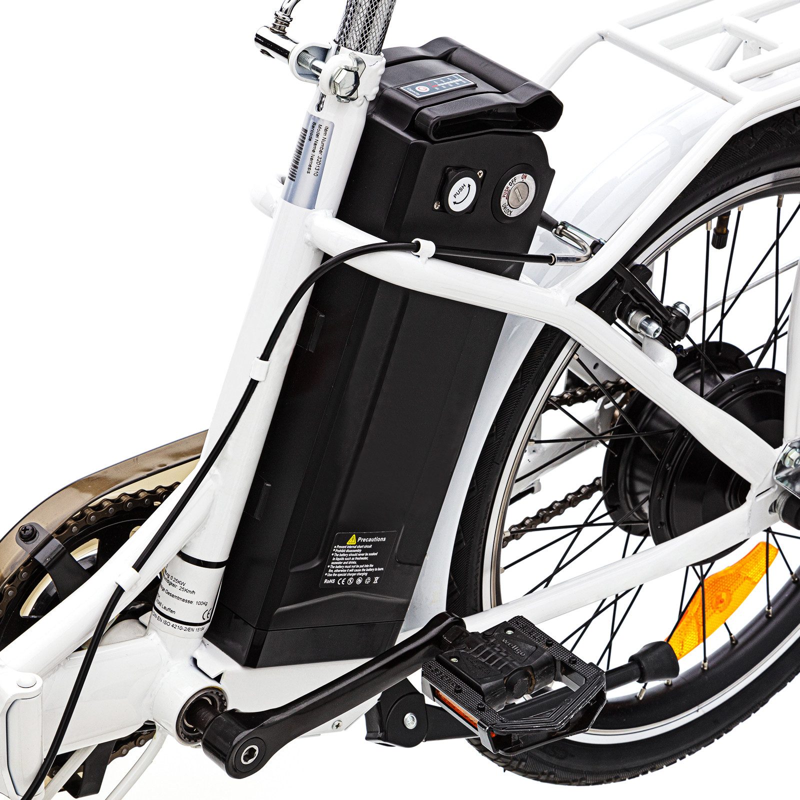 VECOCRAFT E-Bike Klapprad Klapprad Pedelec 40Nm Faltrad Elektrofahrrad 468Wh, 1 Gang, Heckmotor, 468 Wh
