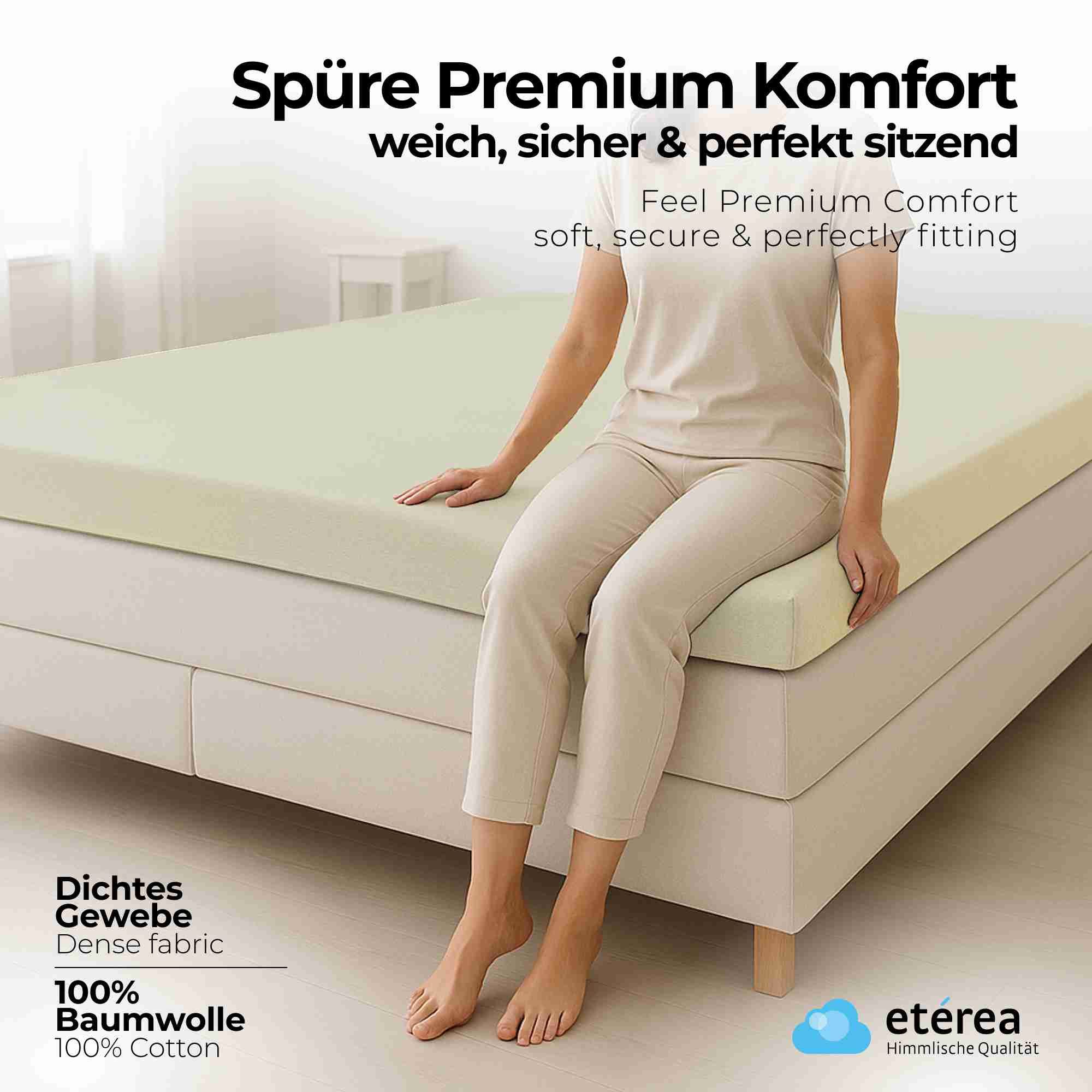 etérea Himmlische Qualität Spannbettlaken etérea 2 Stück Comfort Jersey Top günstig online kaufen