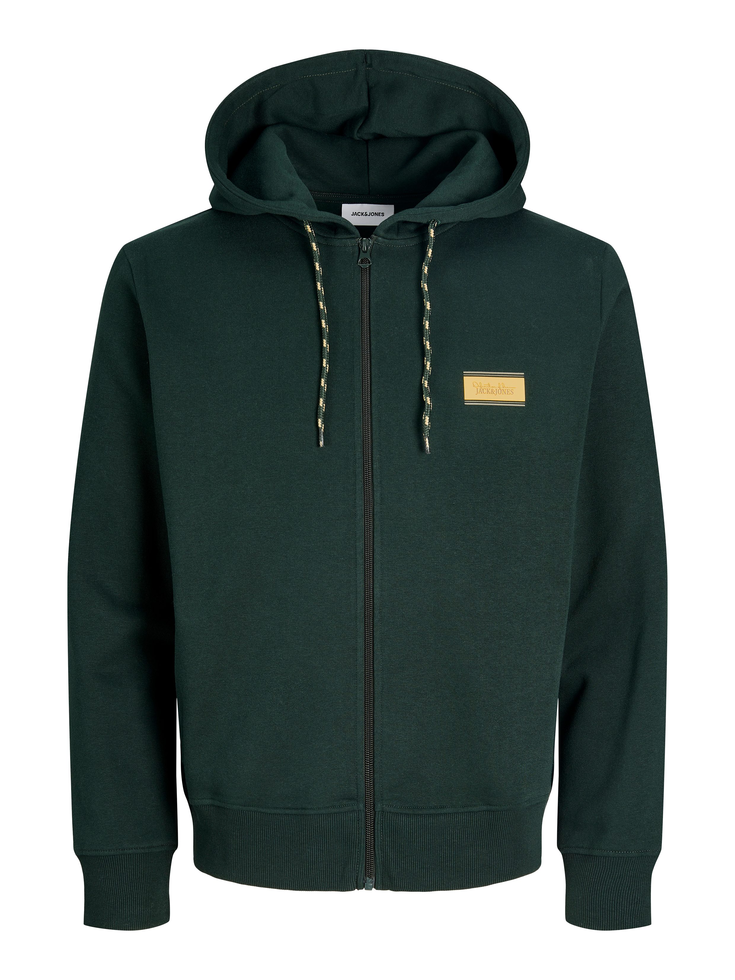 Jack & Jones Kapuzensweatjacke JJBUSTER SWEAT ZIP HOOD BTS Baumwollmischung, regular Fit