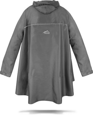 normani Regenponcho Regenponcho Kauai mit Ärmeln und YKK Brusttasche - Wassersäule: 12.000 mm - Outdoorponcho mit 3M Scotchlite Reflektor