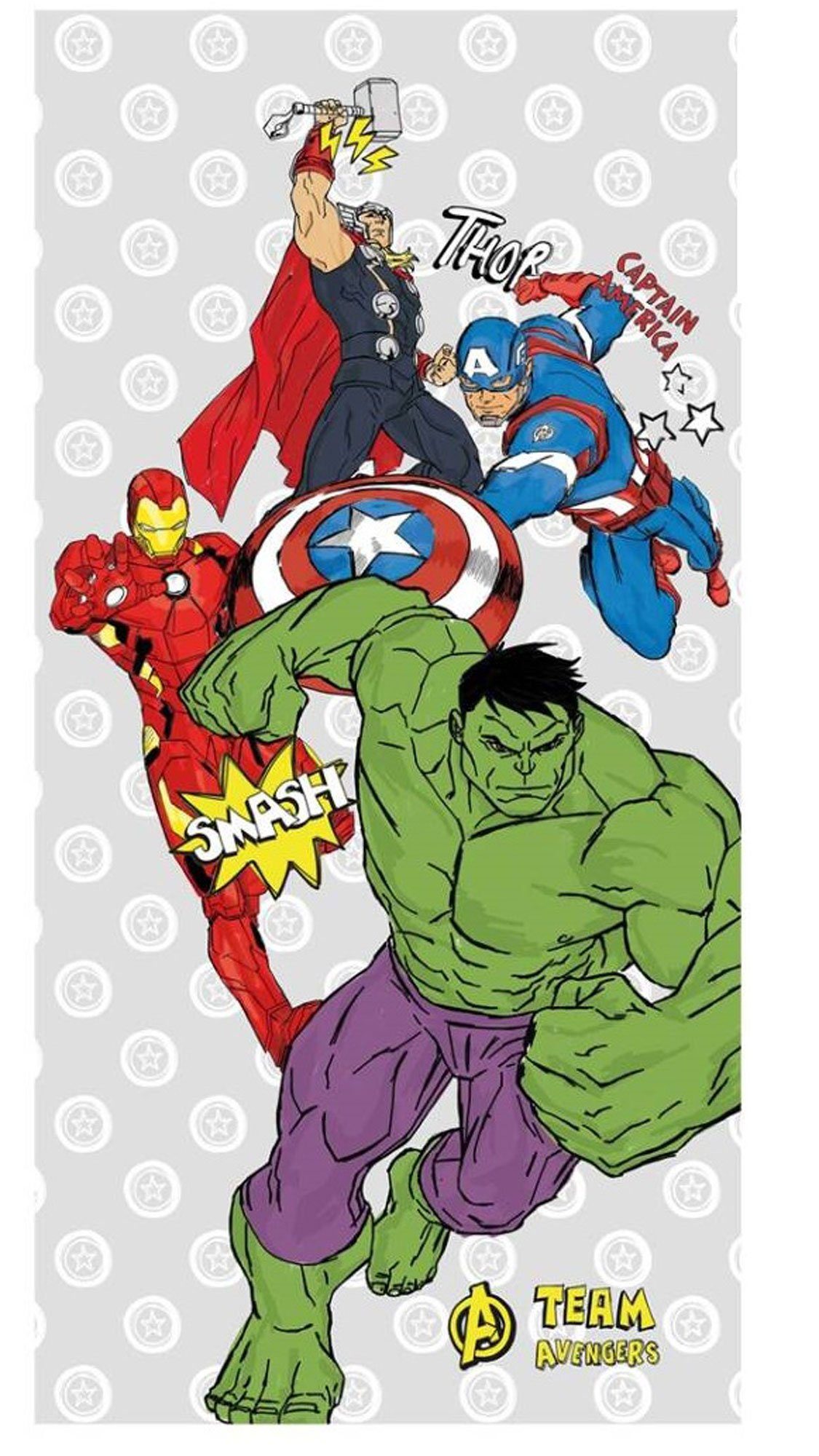 Baumwoll - Strandtuch empireposter Badetuch, 100 Team Avengers Baumwolle ./. Handtuch - 70x140 cm Handtuch - -