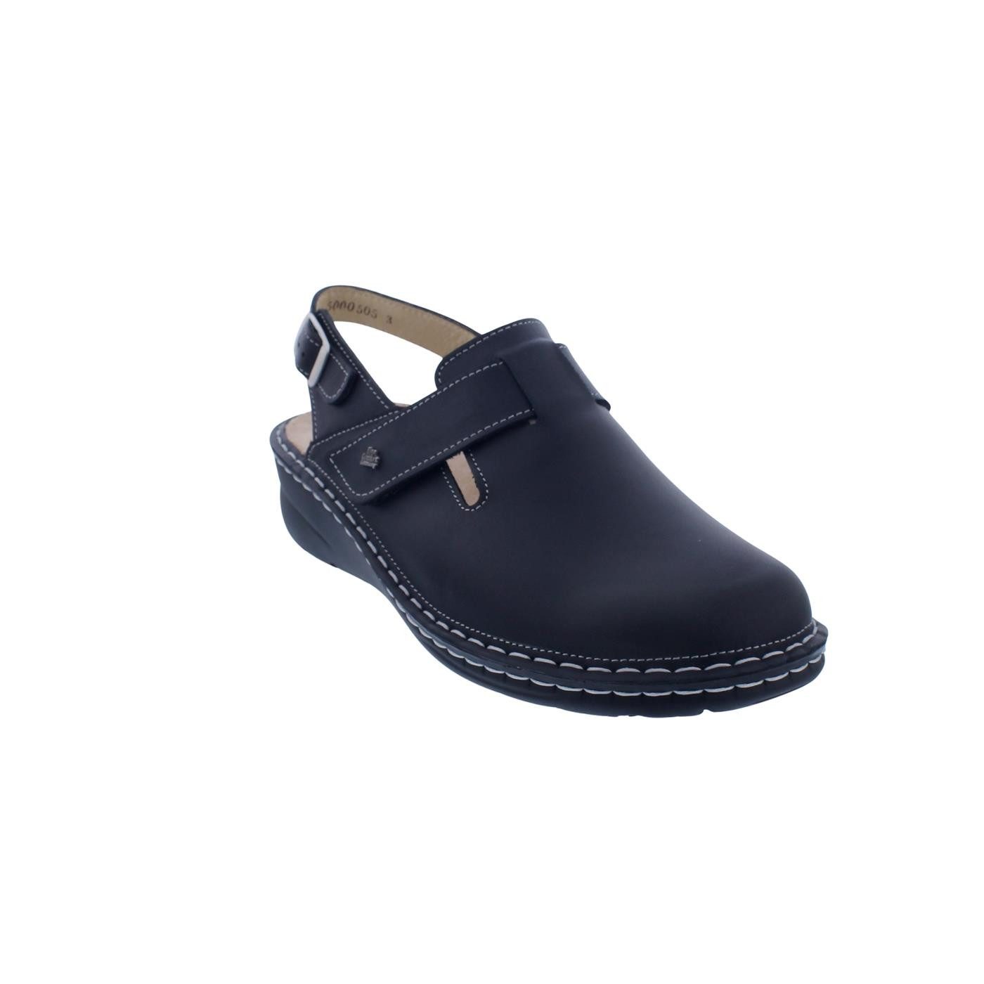 Finn Comfort Finn Comfort Aveiro Clog, Nappaseda-Leder, schwarz, Klettversc günstig online kaufen