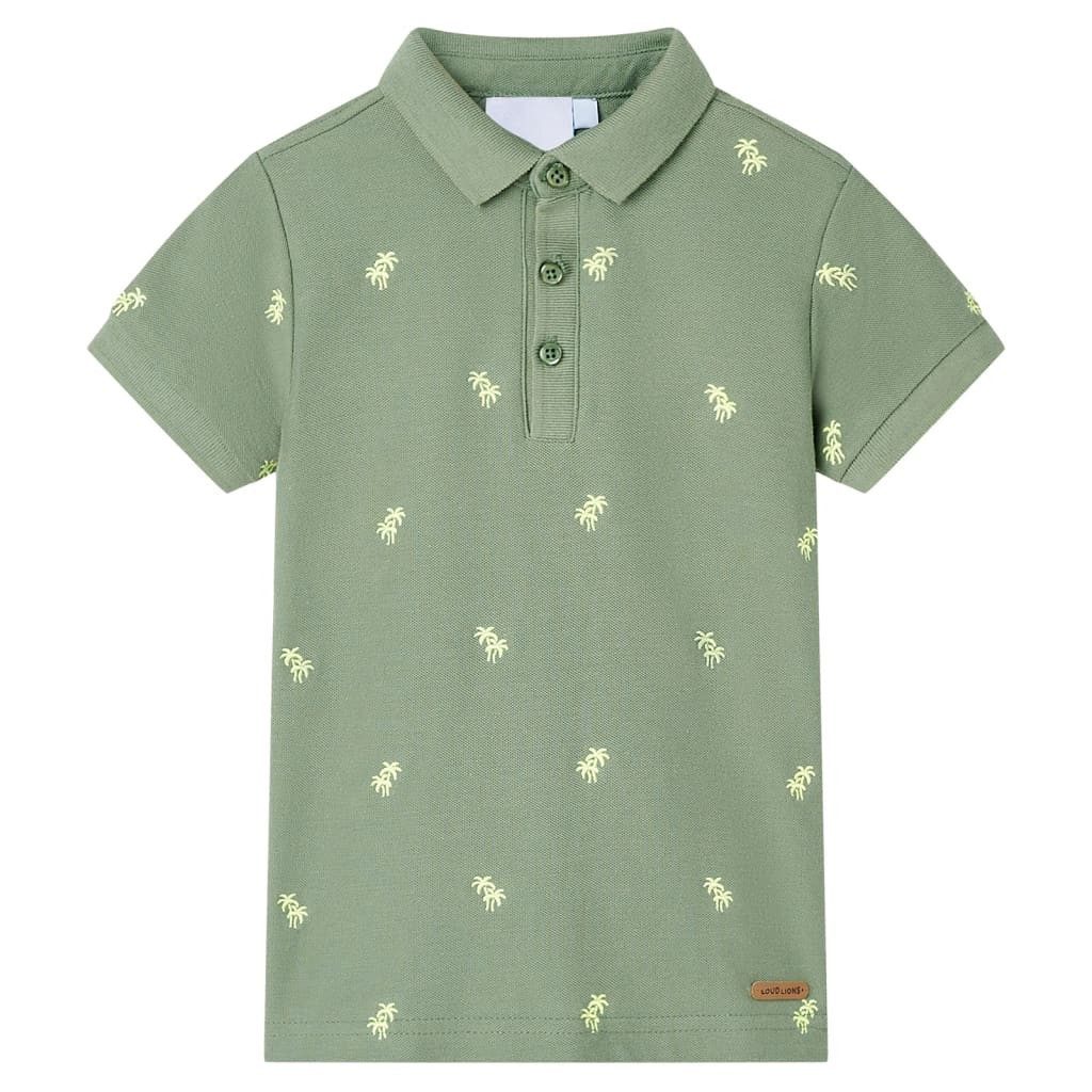 vidaXL Poloshirt Kinder-Poloshirt Khaki 92