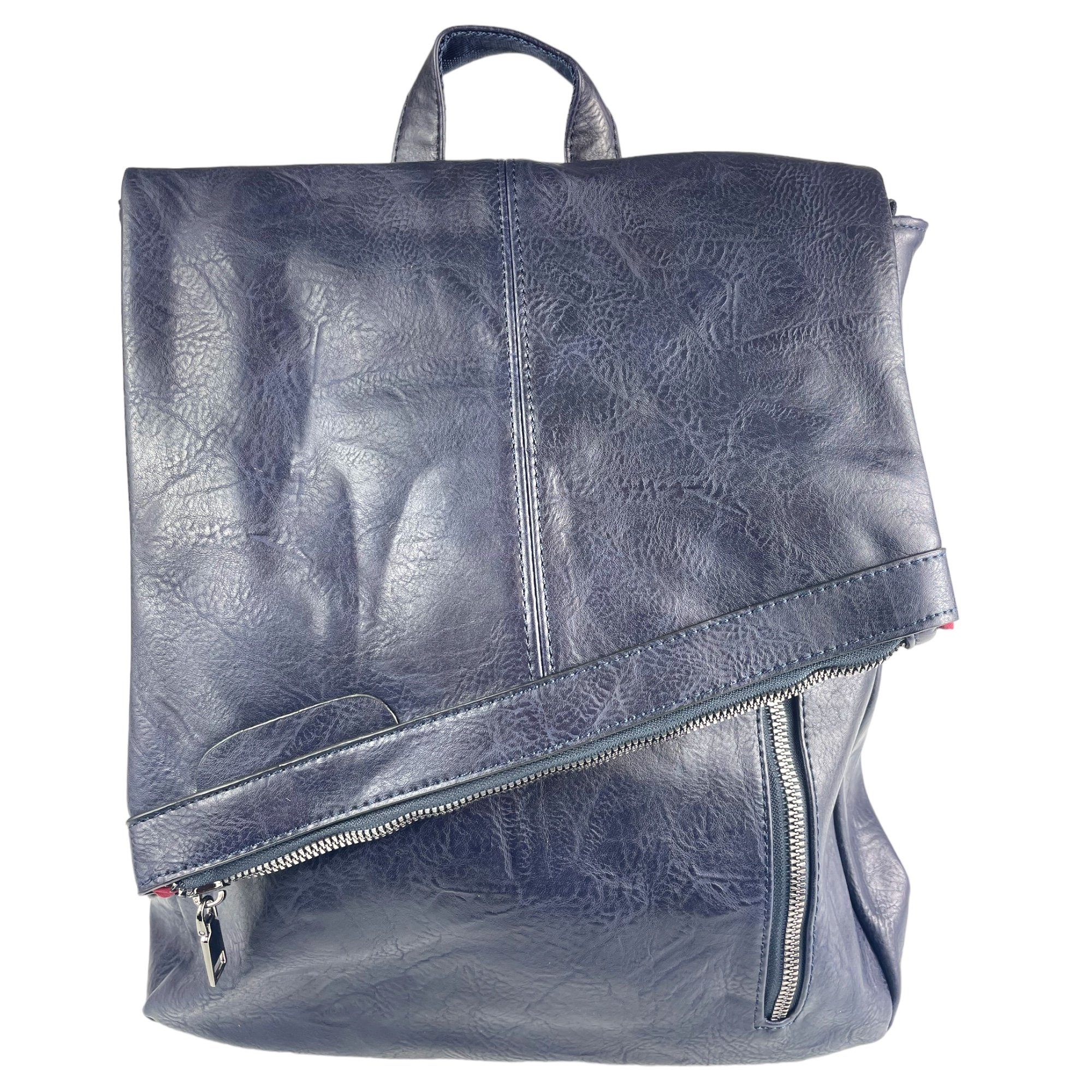 Taschen4life Rucksack 2in1 Rucksack & Umhängetasche in Einem 9200-17, Damen Rucksacktasche, viele Fächer, schnell umbaubar