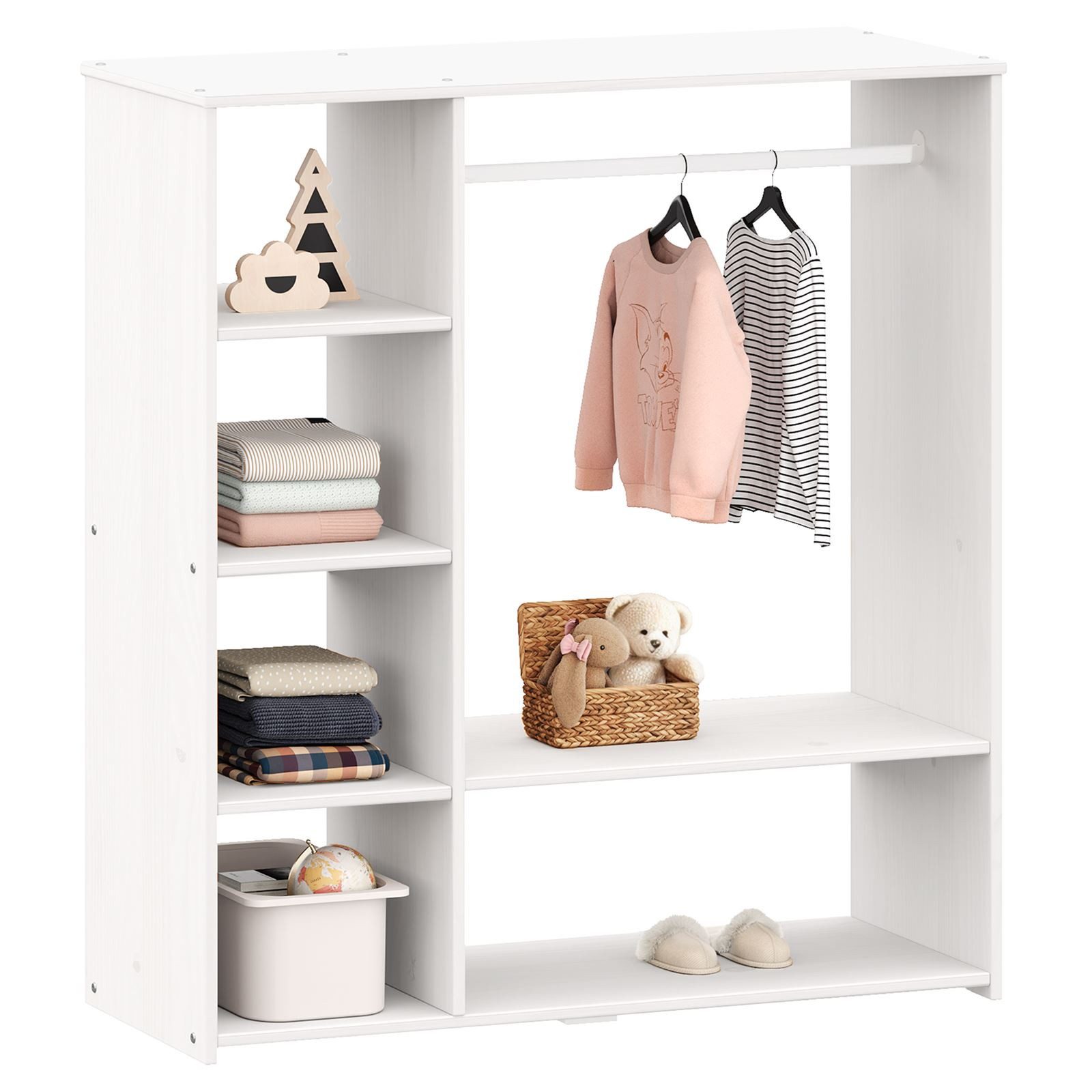 IDIMEX Kinderkleiderschrank RAFAEL Kinderschrank mit Kleiderstange günstig online kaufen