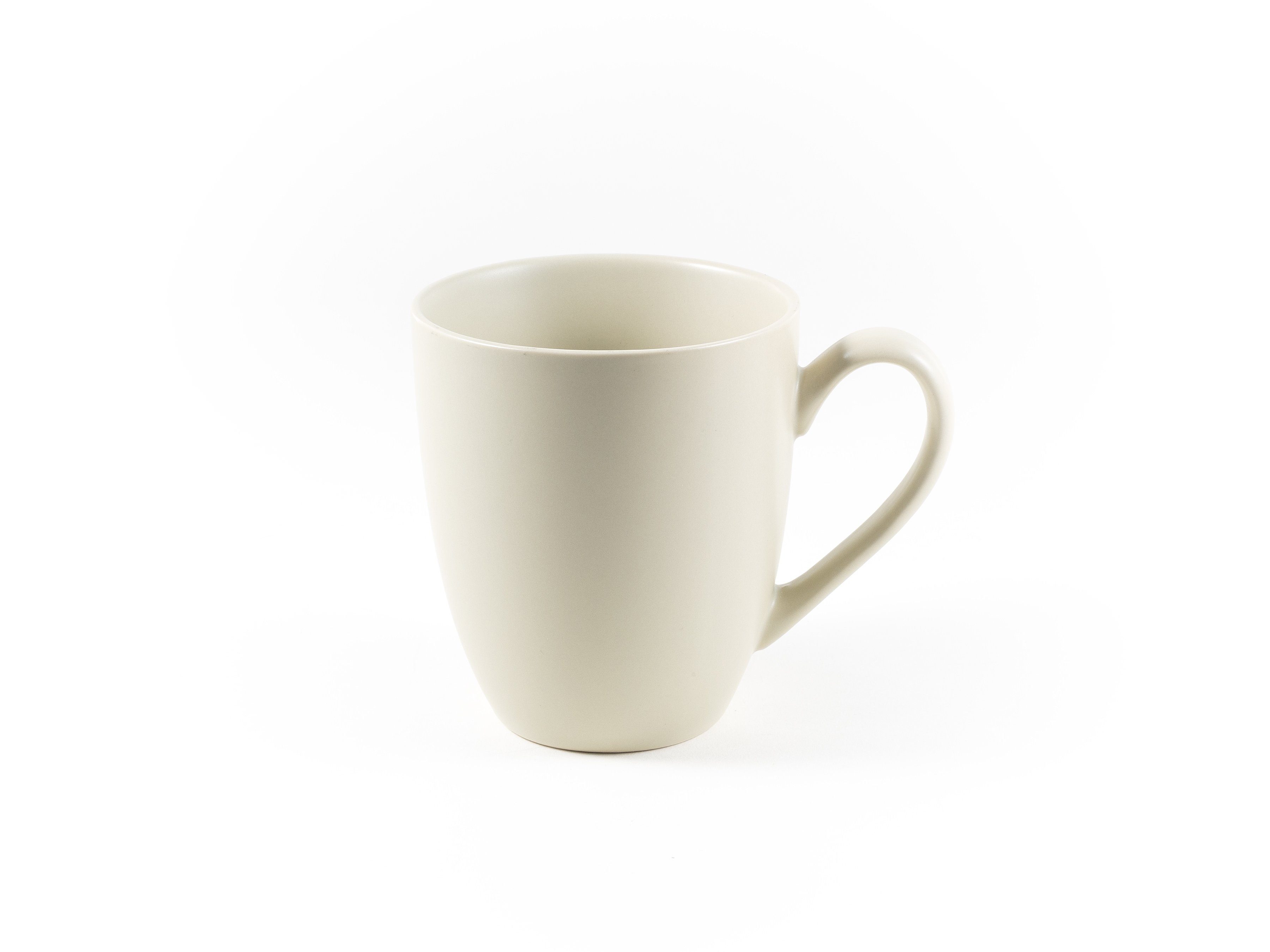 Hanseküche Tasse Teetasse mit Deckel – Keramik, und Keramik Dickwandige XXL Cremeweiß Thermoeffekt, Teebecher Ultrafeinfilter, mit 650ml, Sieb