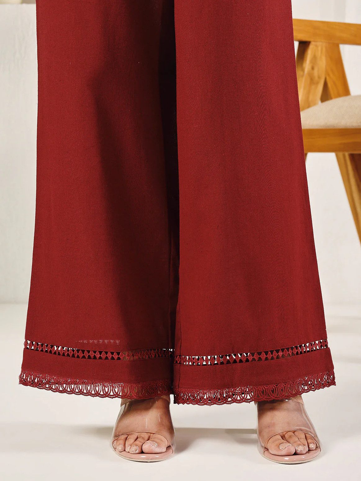 PfauGermany Palazzohose FIORRA Cotton Solid Palazzo