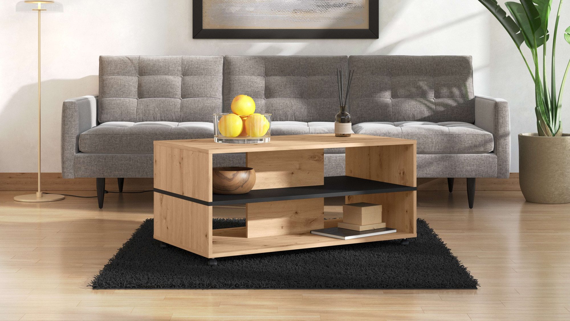 Home affaire Couchtisch Savio Kaffeetisch, 101 cm, in trendigen Farben, mod günstig online kaufen