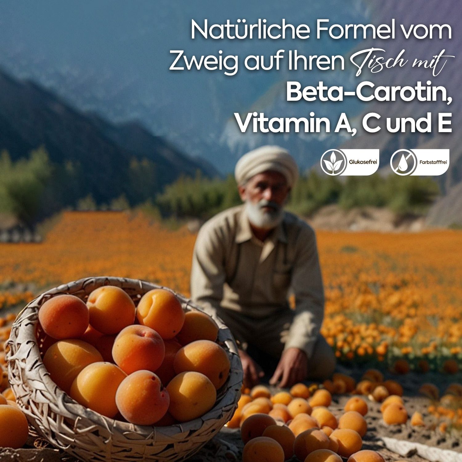 Zühre Ana® Sirup Schwarzes Aprikosenextrakt – Natürliche Essenz aus schwarzen Aprikosen, Schwarzes Aprikosenextrakt – Reich an Vitamin A, C und E