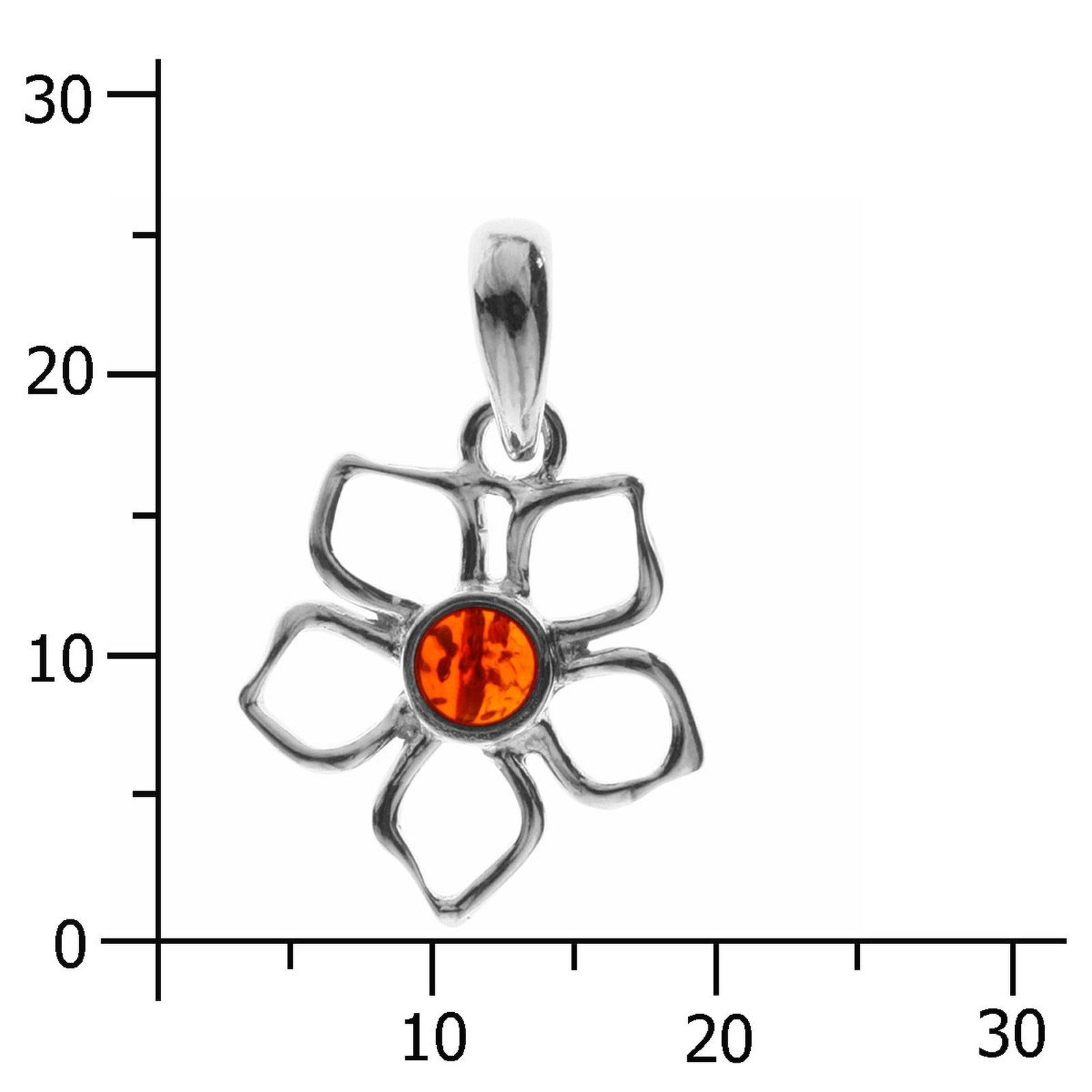 OSTSEE-SCHMUCK Kettenanhänger Ostsee-Schmuck Anhänger Blüte 17 mm Anhänger günstig online kaufen