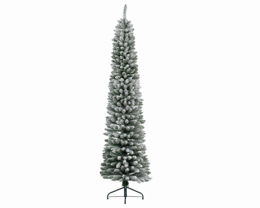 210cm Weihnachtsbaum verschneit Künstlicher Weihnachtsbaum Christbaum grün Tannenbaum Künstlicher Kaemingk
