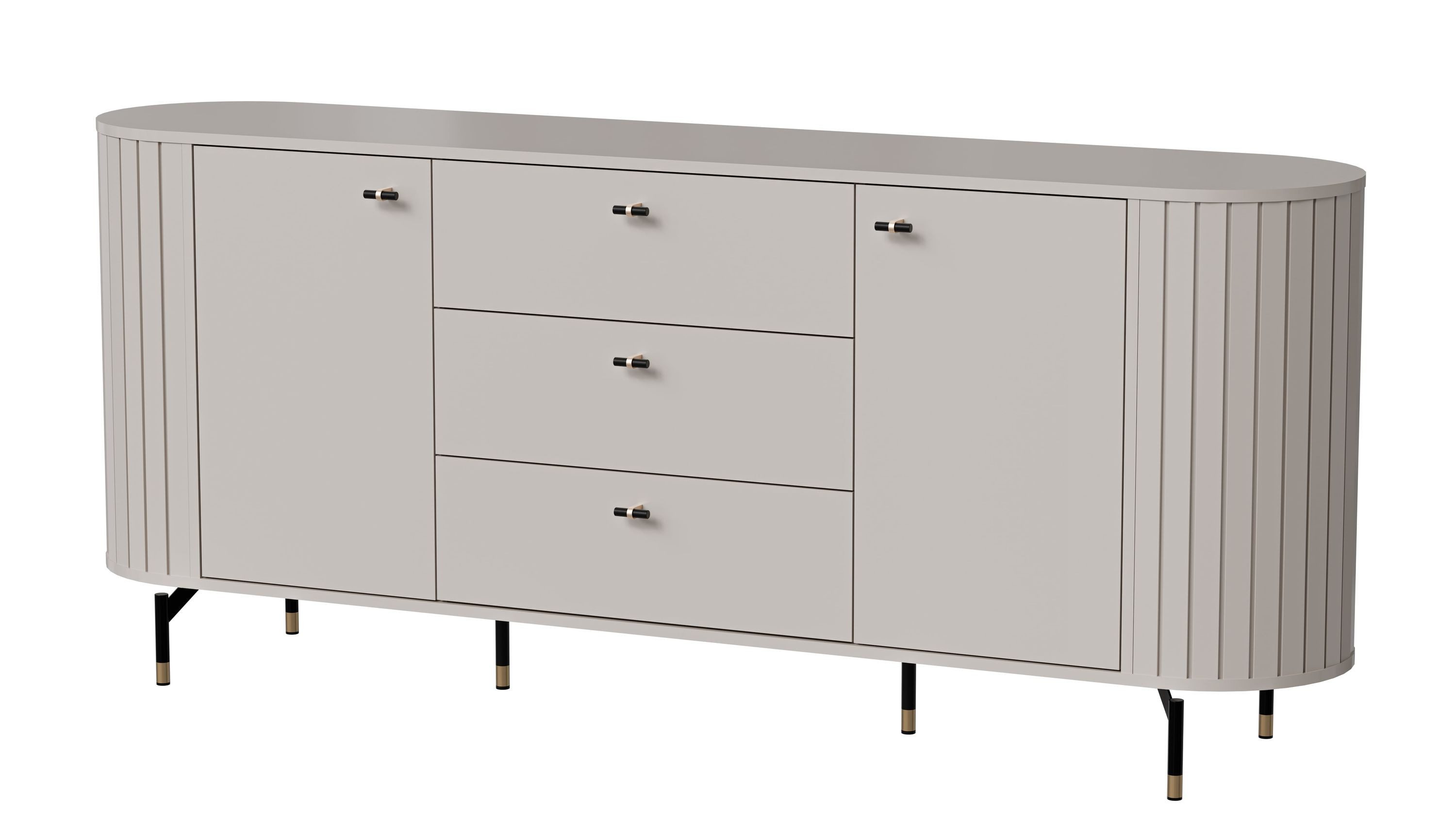 designimpex Sideboard Design Kommode Roma DO-4 Sideboard Schublade Wohnzimmer Ablage Tisch