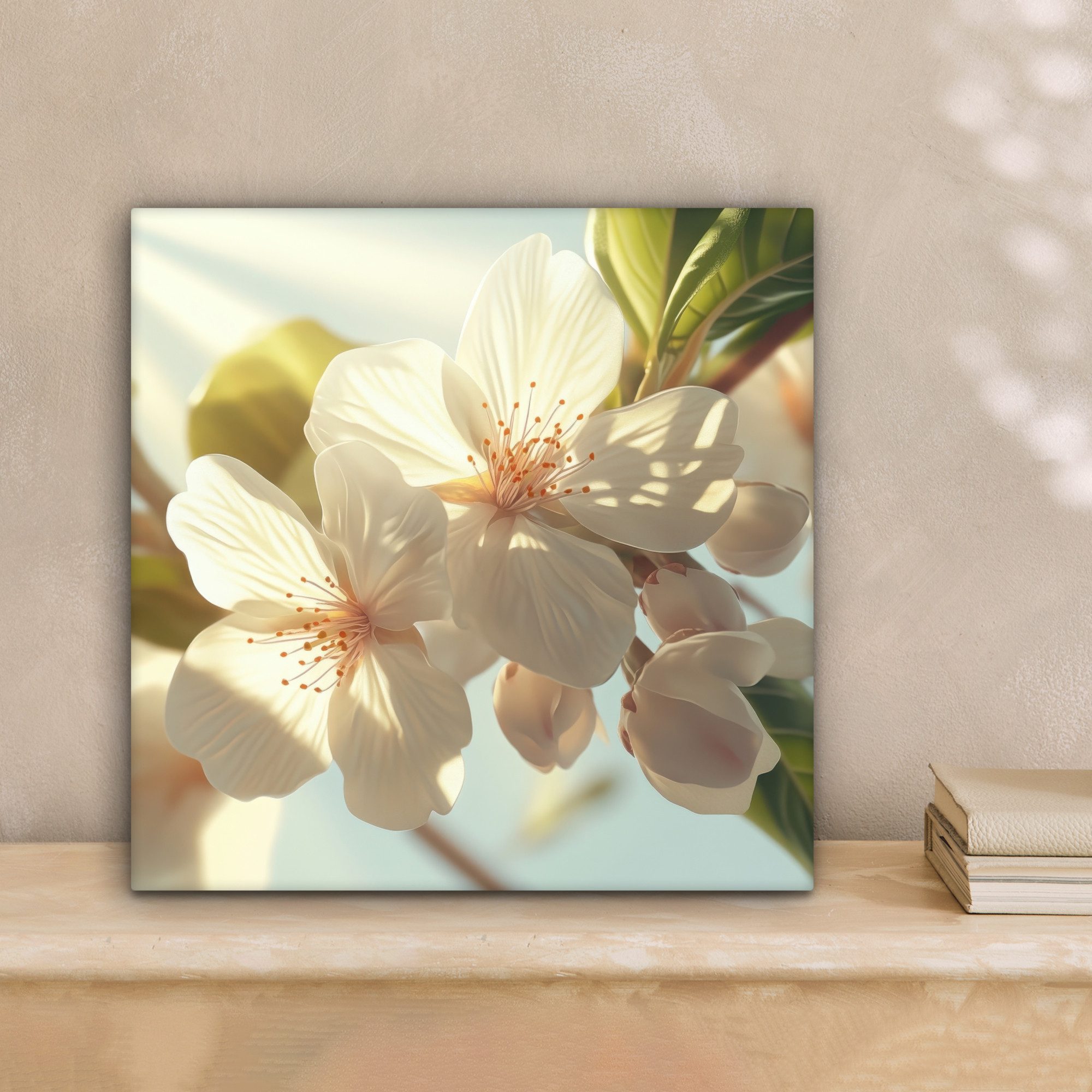 OneMillionCanvasses® Leinwandbild Blüten - Weiß - günstig online kaufen