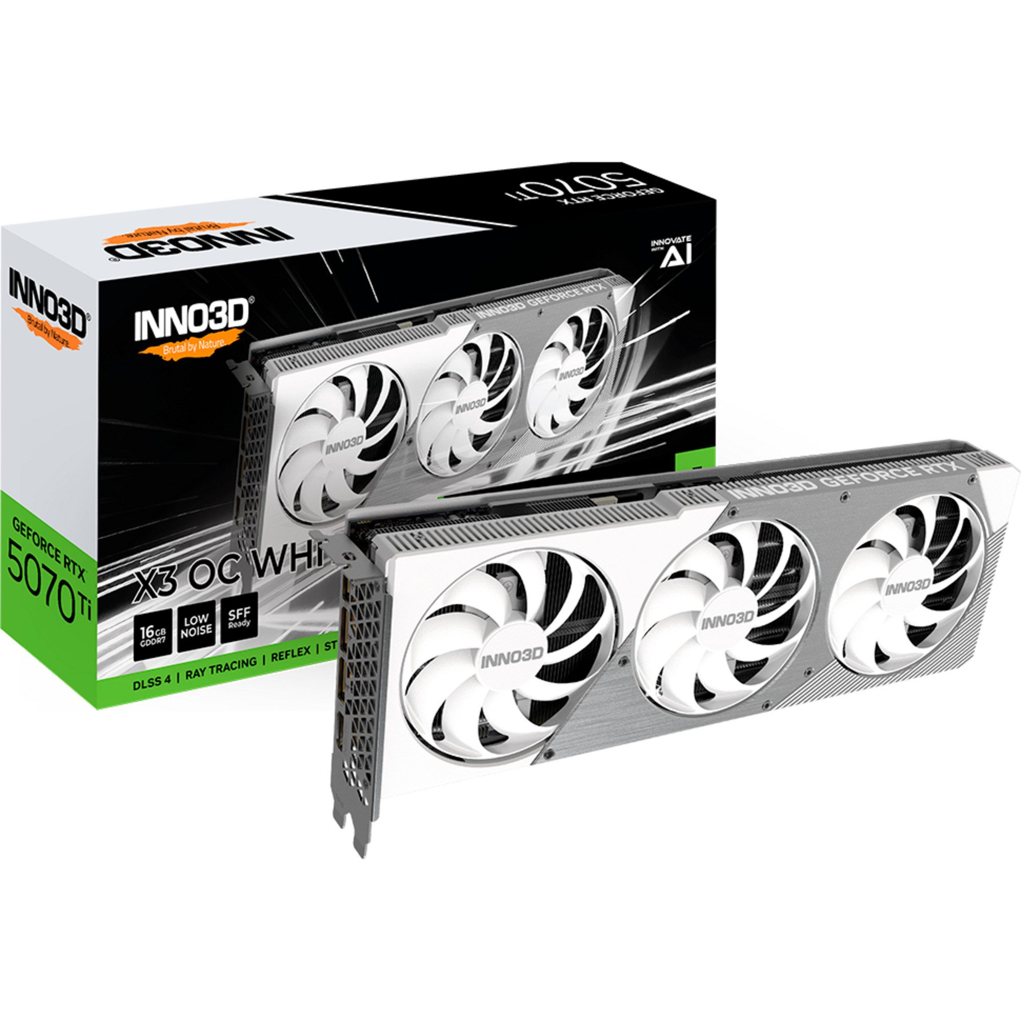 Inno3D INNO3D GeForce RTX 5070 Ti X3 OC WHITE, Grafikkarte (16 GB)