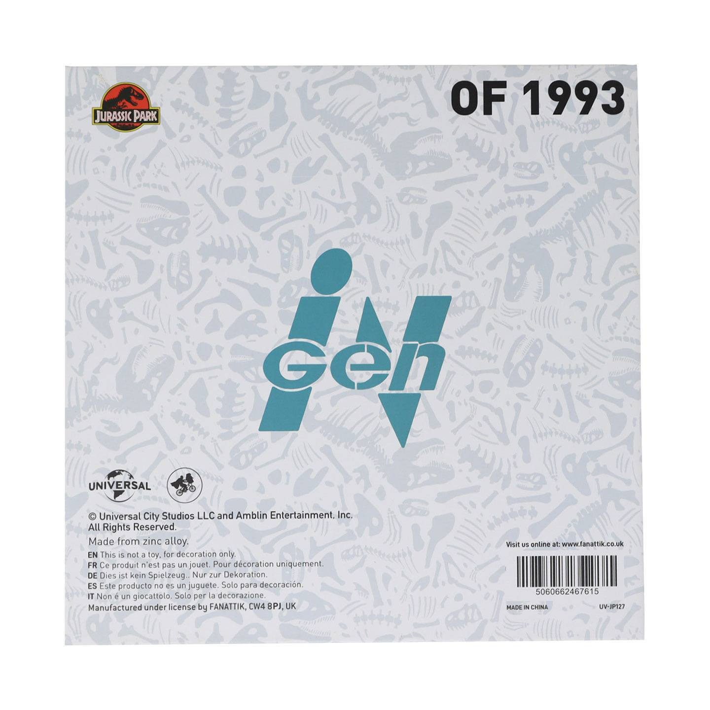 Fanattik Dekofigur Jurassic Park Repliken Premium Box Genetics Division (1 St), Weltweit auf 1993 Stück limitiert.