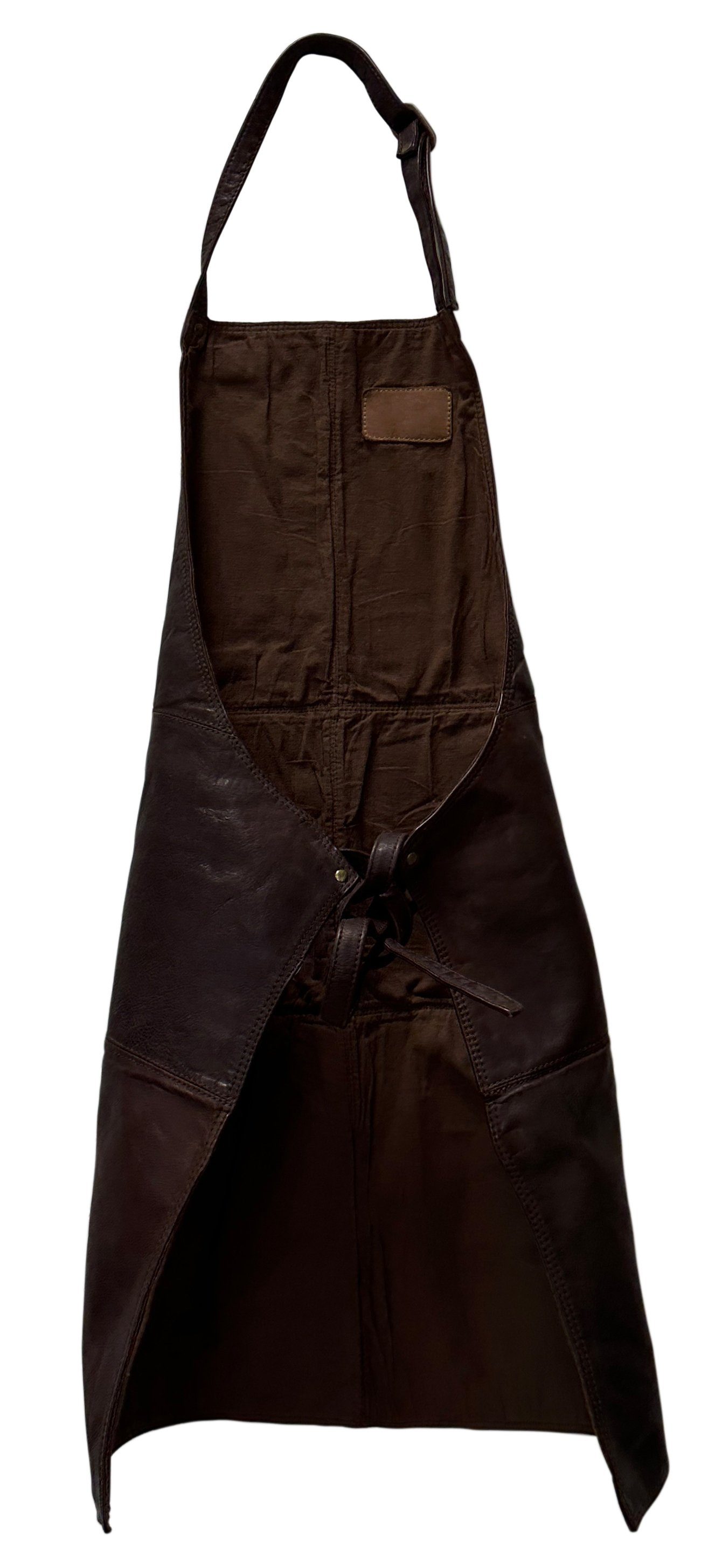 Gusti Leder Kochschürze Rhett, (Packung, 1-tlg., 1 tlg), 100 % echtes Leder
