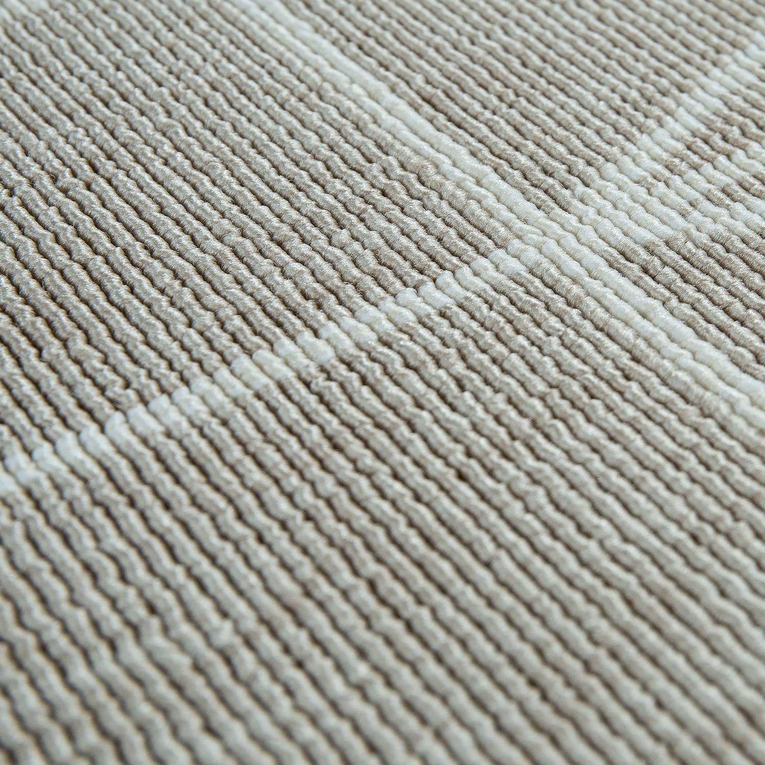Teppich Brugge 224, gemetrisches beige geeignet Home, Flachgewebe, In- und Outdoor modernes Muster, Höhe: rechteckig, mm, Paco 4