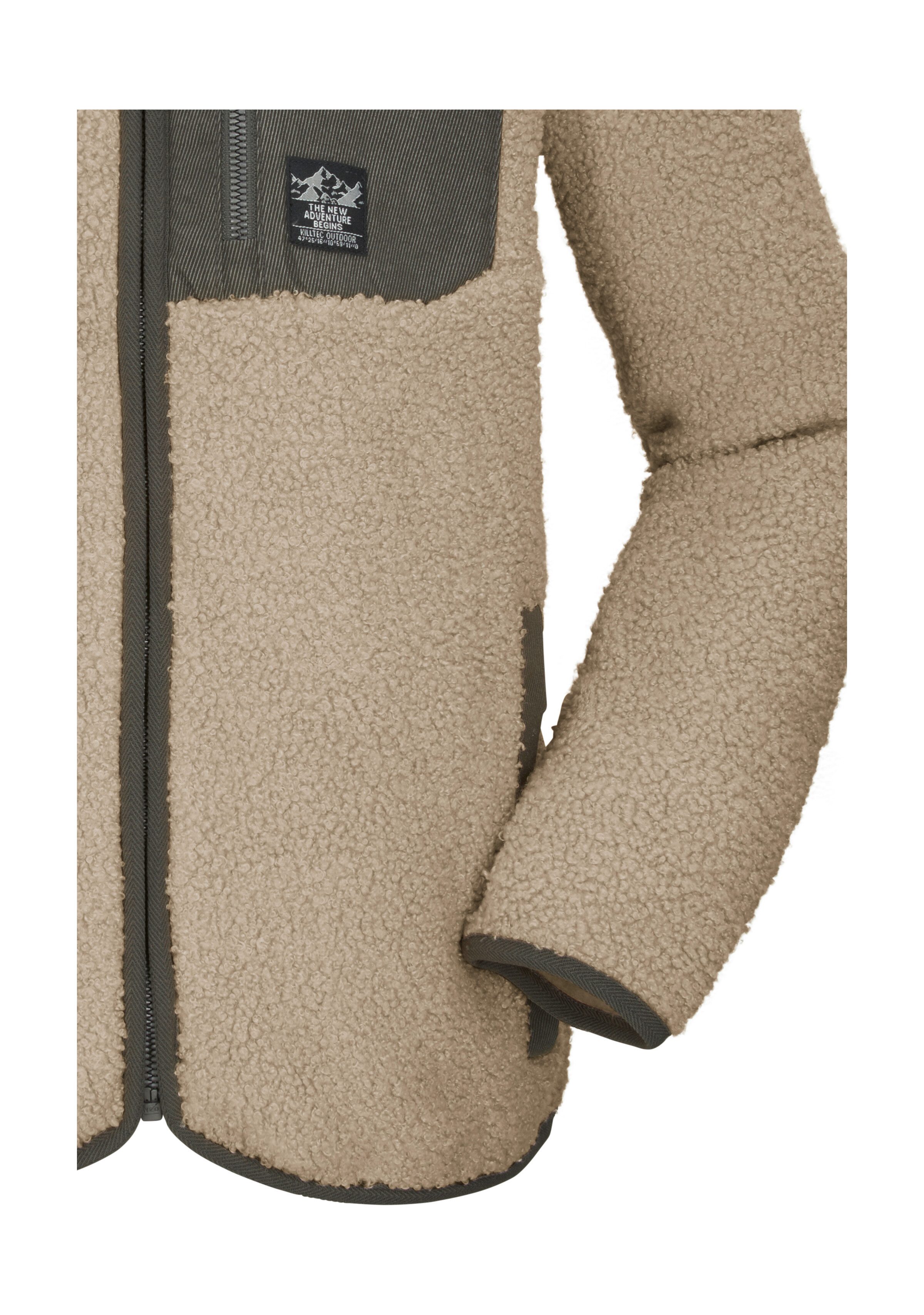 Killtec Fleecejacke KOW 144 BYS FLC JCKT Weiche Sherpa Fleecejacke mit Kinnschutz und Stauraum – Bild 4 von 5