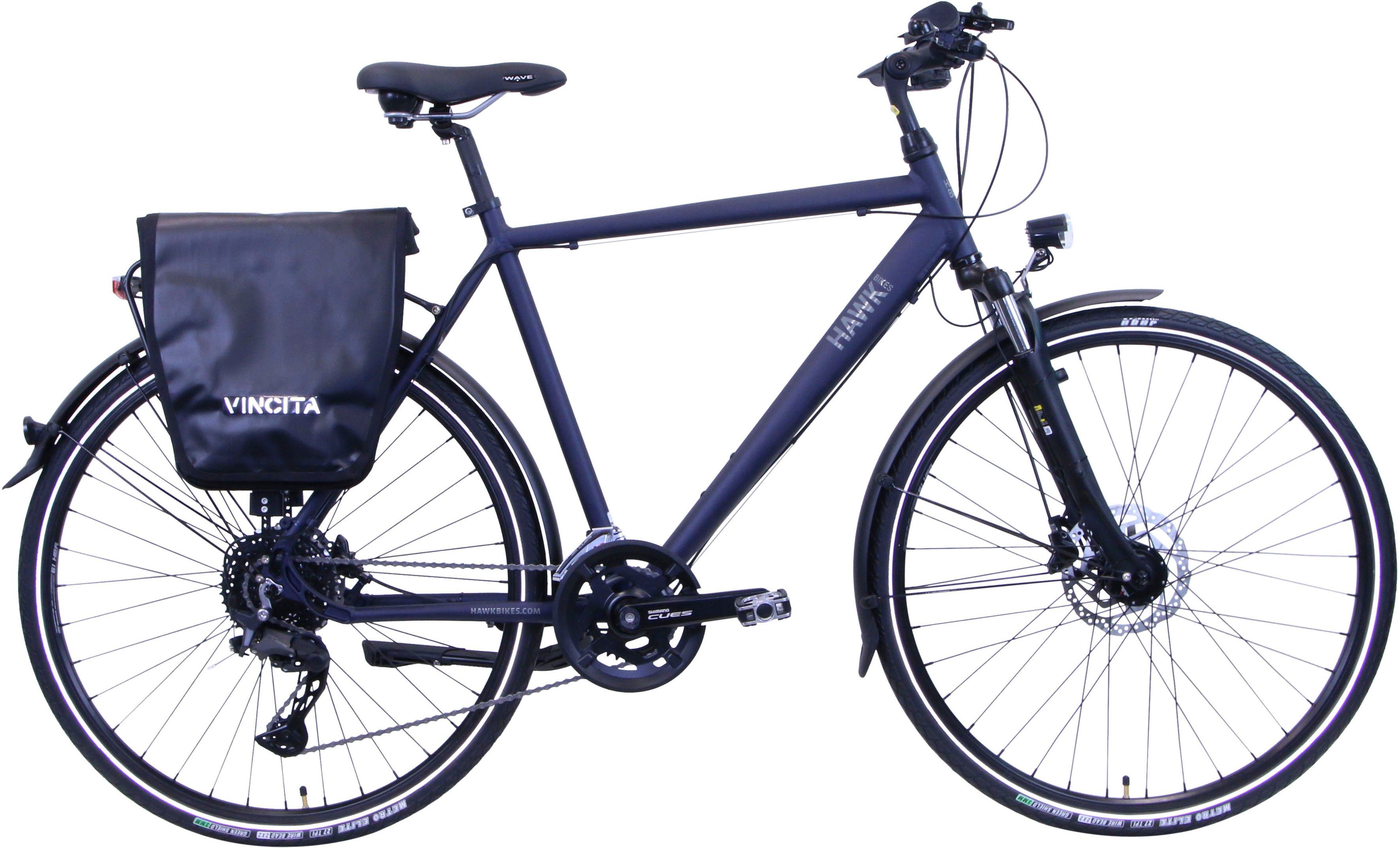 Gent Ocean CUES Gang Trekking Deluxe 20 Schaltwerk Shimano Plus Shimano HAWK HAWK Bikes Trekkingrad Blue,