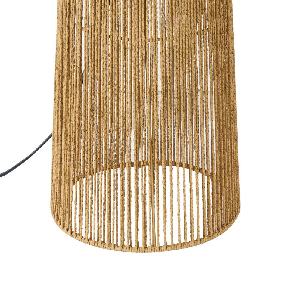 Qazqa Stehlampe Dart, ohne Leuchtmittel, Warmweiß, QAZQA Stehlampe, e27, Naturel, Papier, Japandi