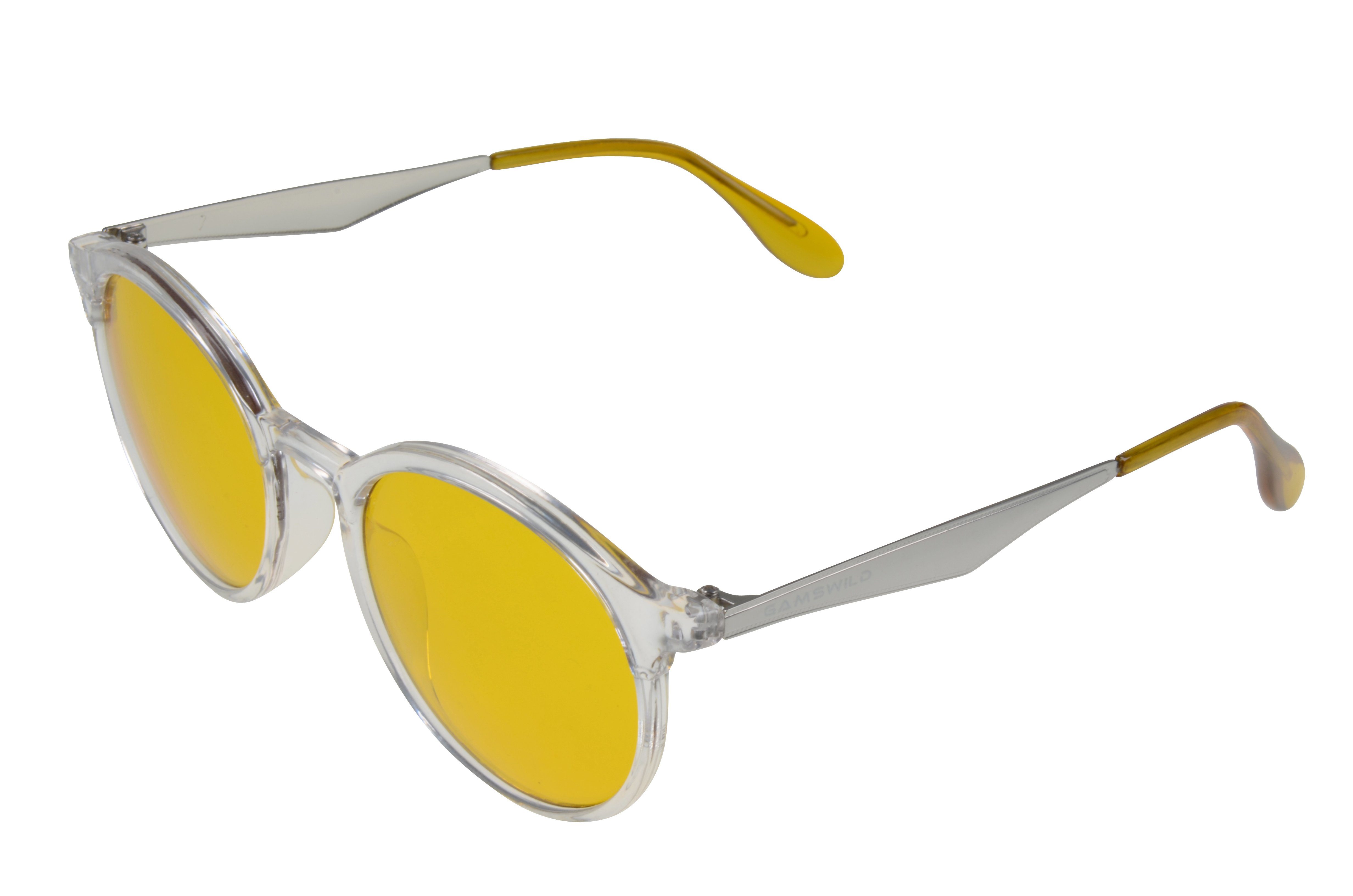 Gamswild Sonnenbrille WM1121 GAMSSTYLE Mode Brille Damen, blau, grün, gelb  Gläser in cat. 2