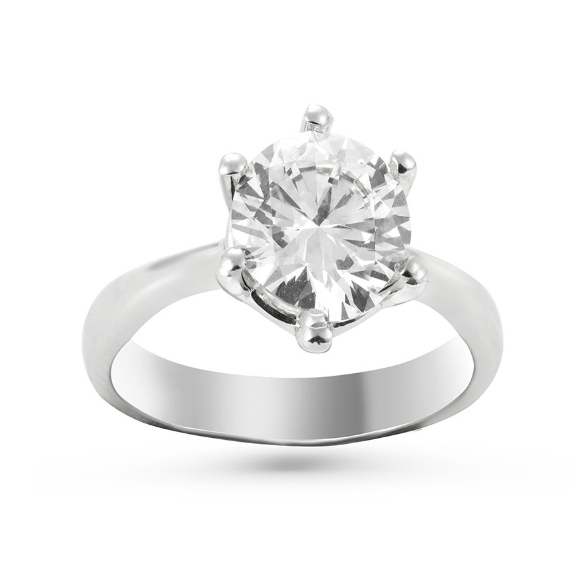 Nicole Manson Diamantring Labordiamanten 1ct - 3ct 585 Weißgold oder Gelbgold, Solitärring