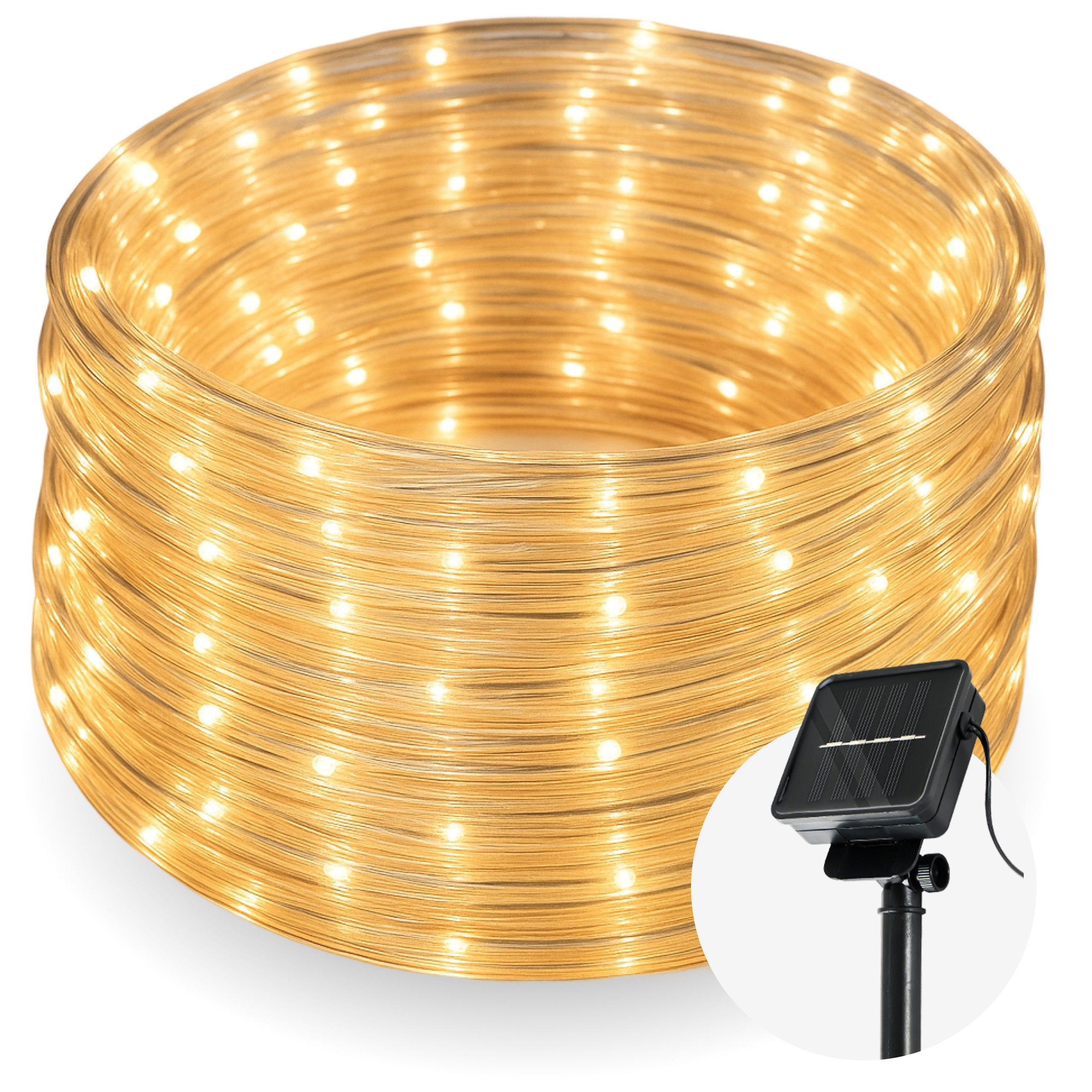 COZY HOME LED-Lichterkette Schlauch LED Stecker & Solar -, 200 LED I 8 Modi günstig online kaufen