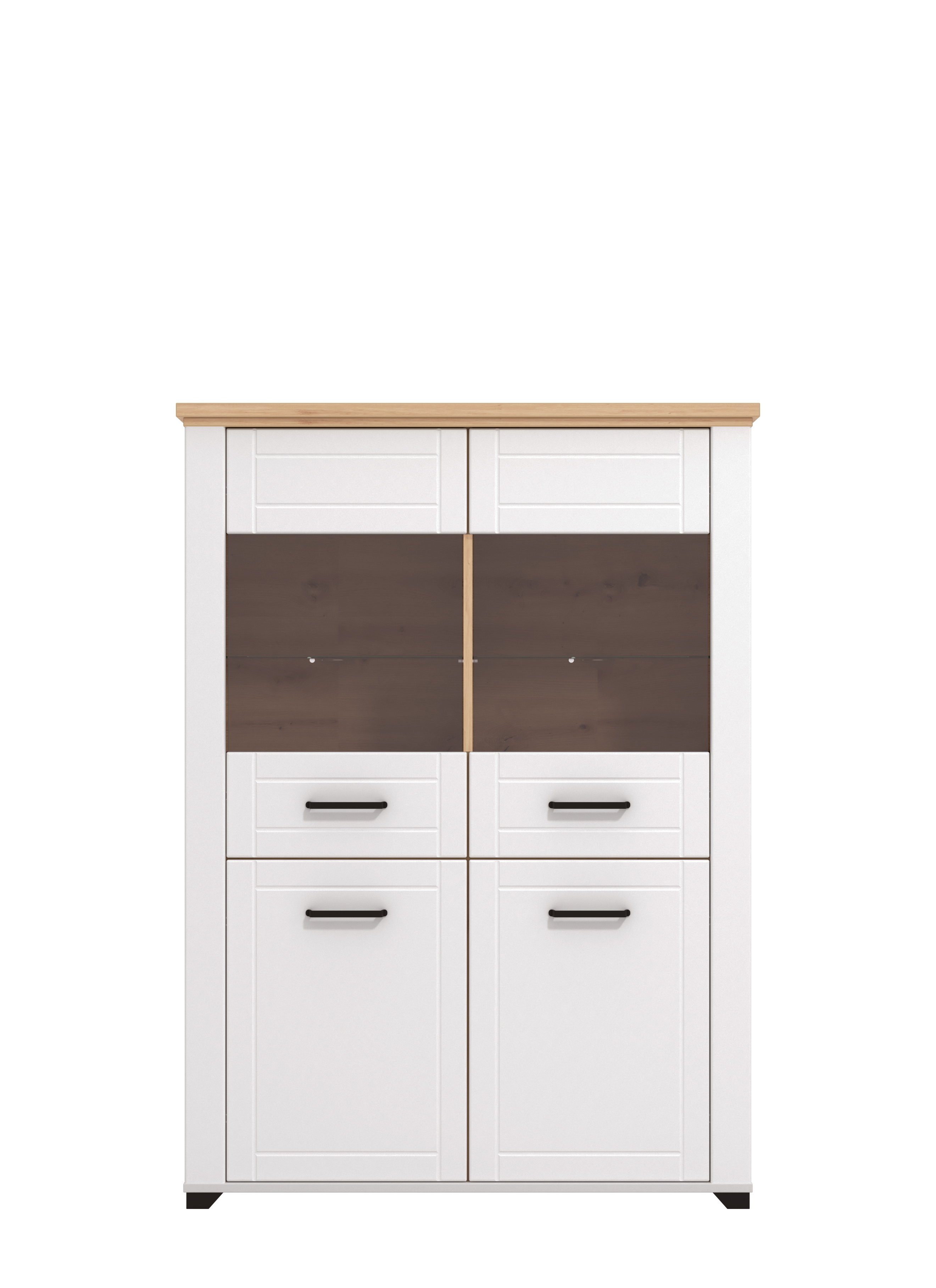 Home affaire Vitrine Valencia 2 Türen mit 4mm-Sicherheitsglas, Breite 103,5 cm