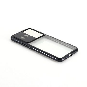 cofi1453 Handyhülle 360° Magnet Full Slim Metall Case Handyhülle Handyschale mit Panzerglas Vorderseite und Rückseite + Kameraschutz Cover für Huawei P40