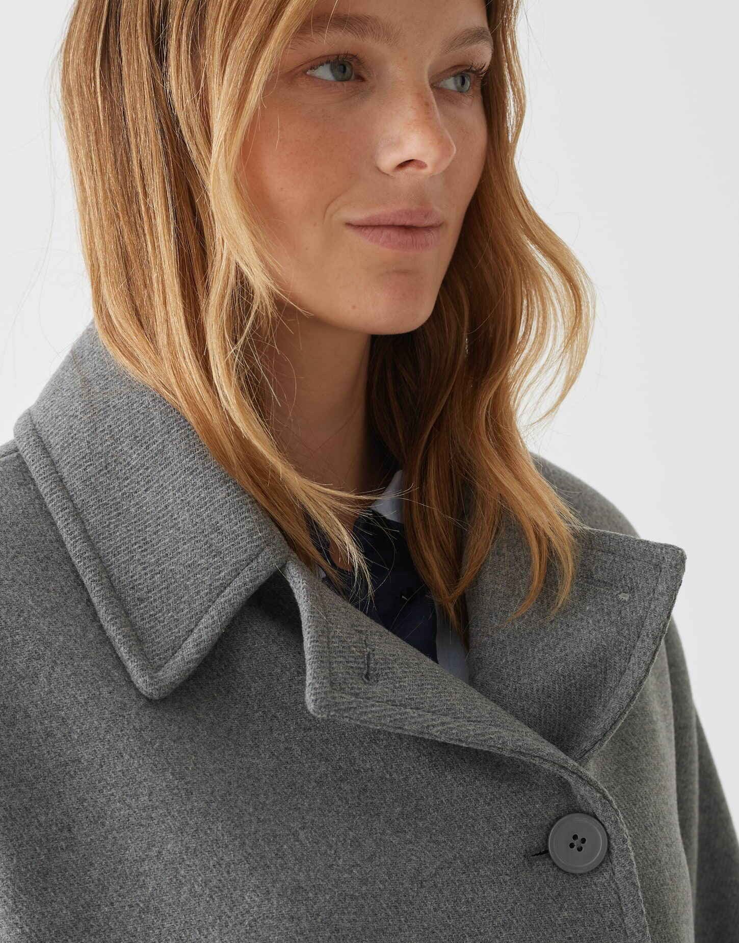 OPUS Kurzjacke Kurzjacke HAJONA Oversize aus Woll-Mix