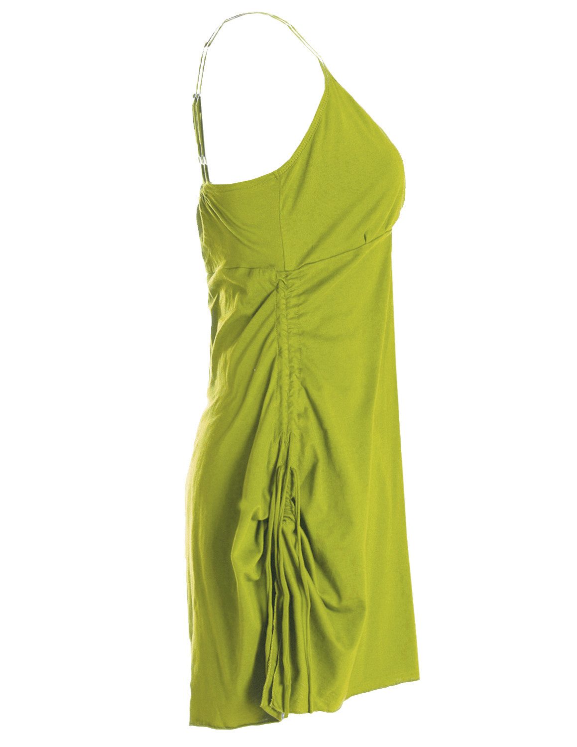 Vishes Sommerkleid Damen Bio-Baumwolle Spaghettiträger-Kleid Hippie, Ethno, Goa Style – Bild 4 von 5