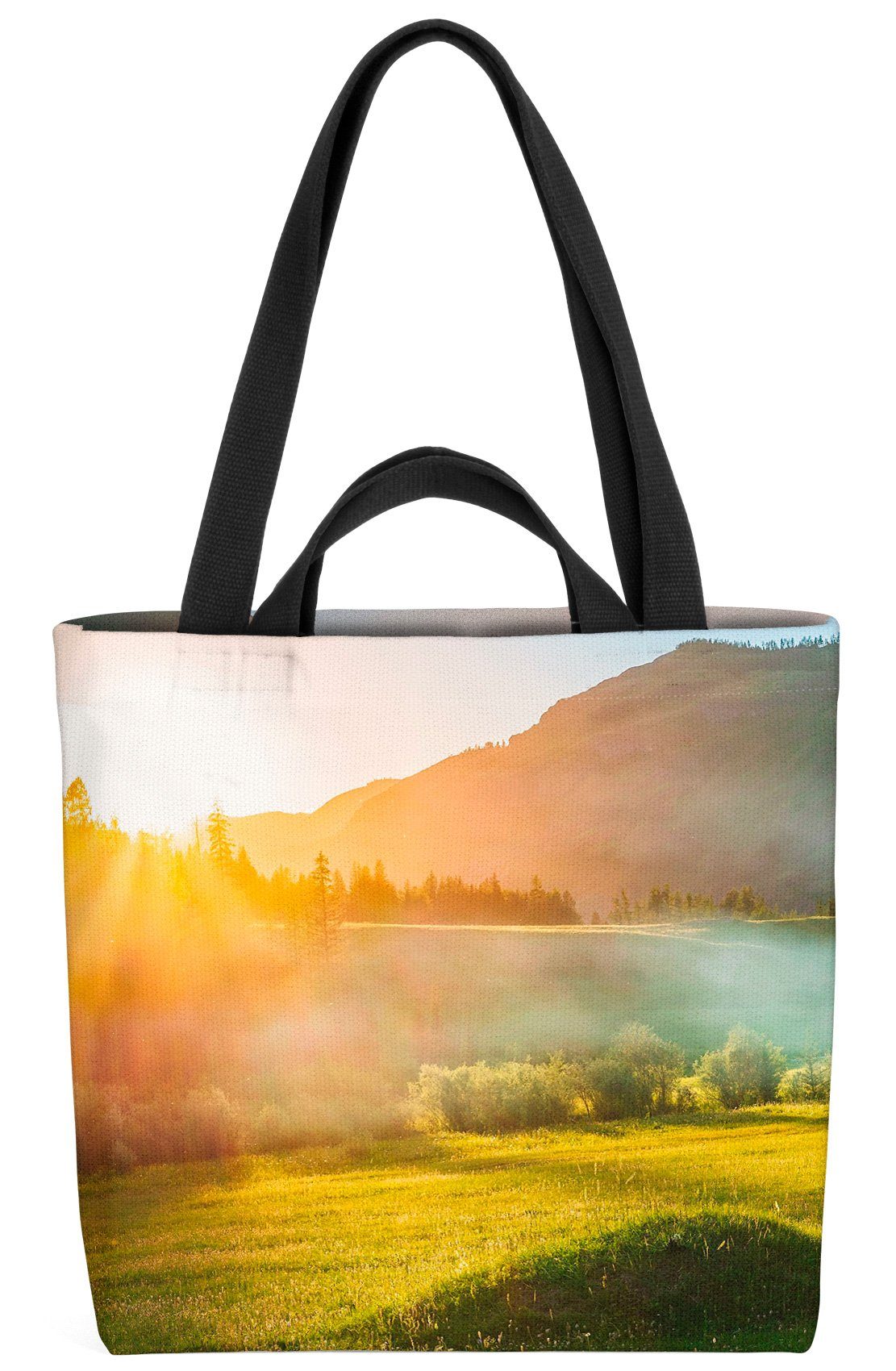 VOID Henkeltasche (1-tlg), Bergsee Landschaft Panorama Bergsee Landschaft Panorama Gebirgssee Na | Henkeltaschen