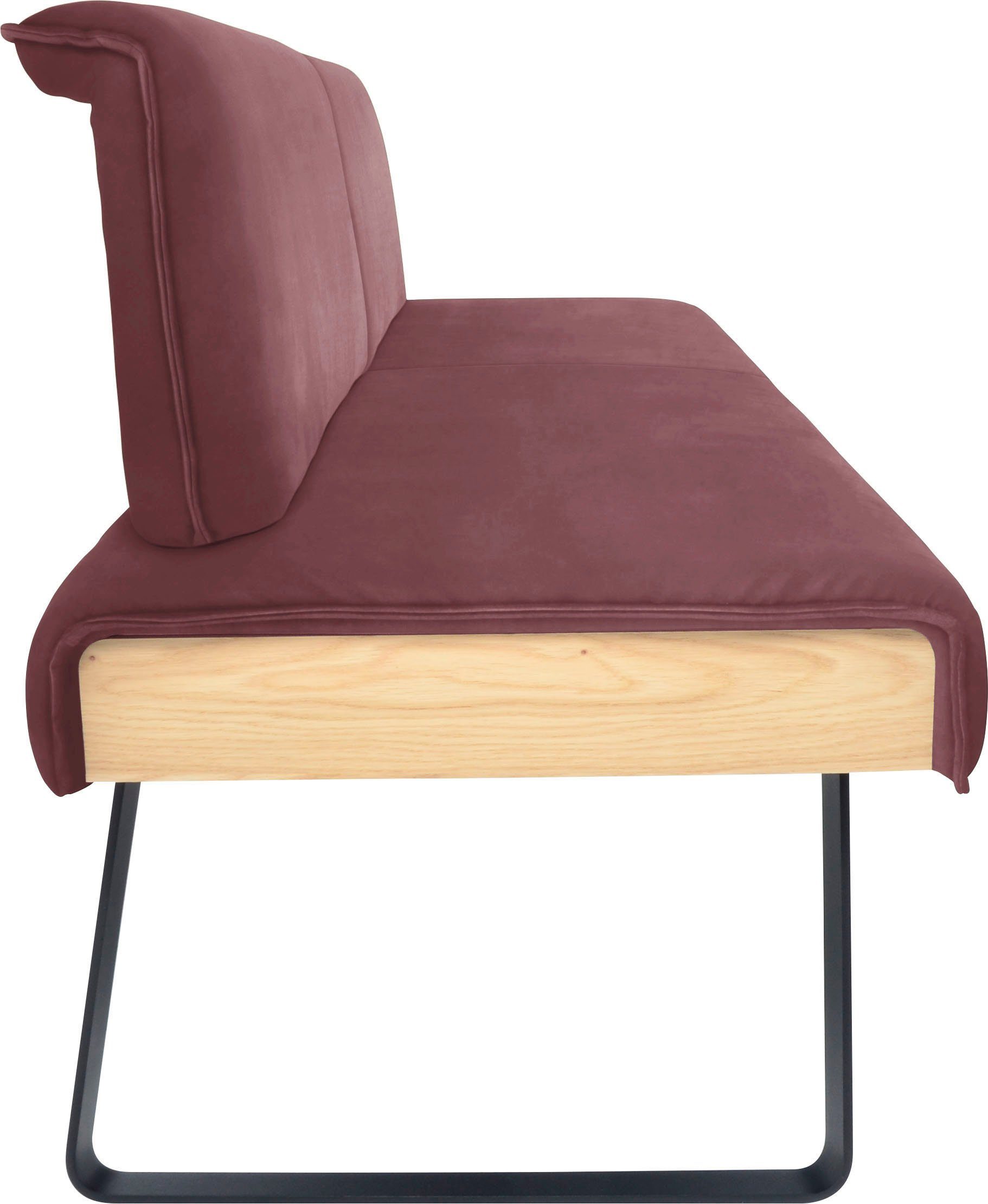 Sitzbank K+W 196 & cm mit Breite in II, oder gepolstert Komfort Rückenneigungsverstellung, Deseo Wohnen 173
