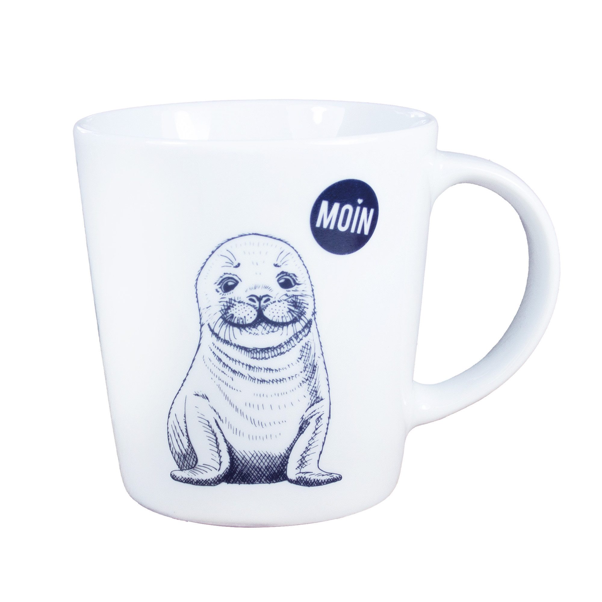 Becher Großer Porzellanbecher Moin Seehund