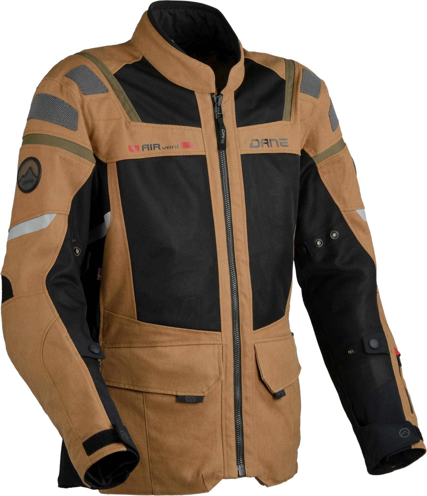 DANE Motorradjacke Sundby 2 Mesh Motorrad Textiljacke Rückenprotektor vorbereitet,Verbindungsreißverschluss,Ellenbogenp