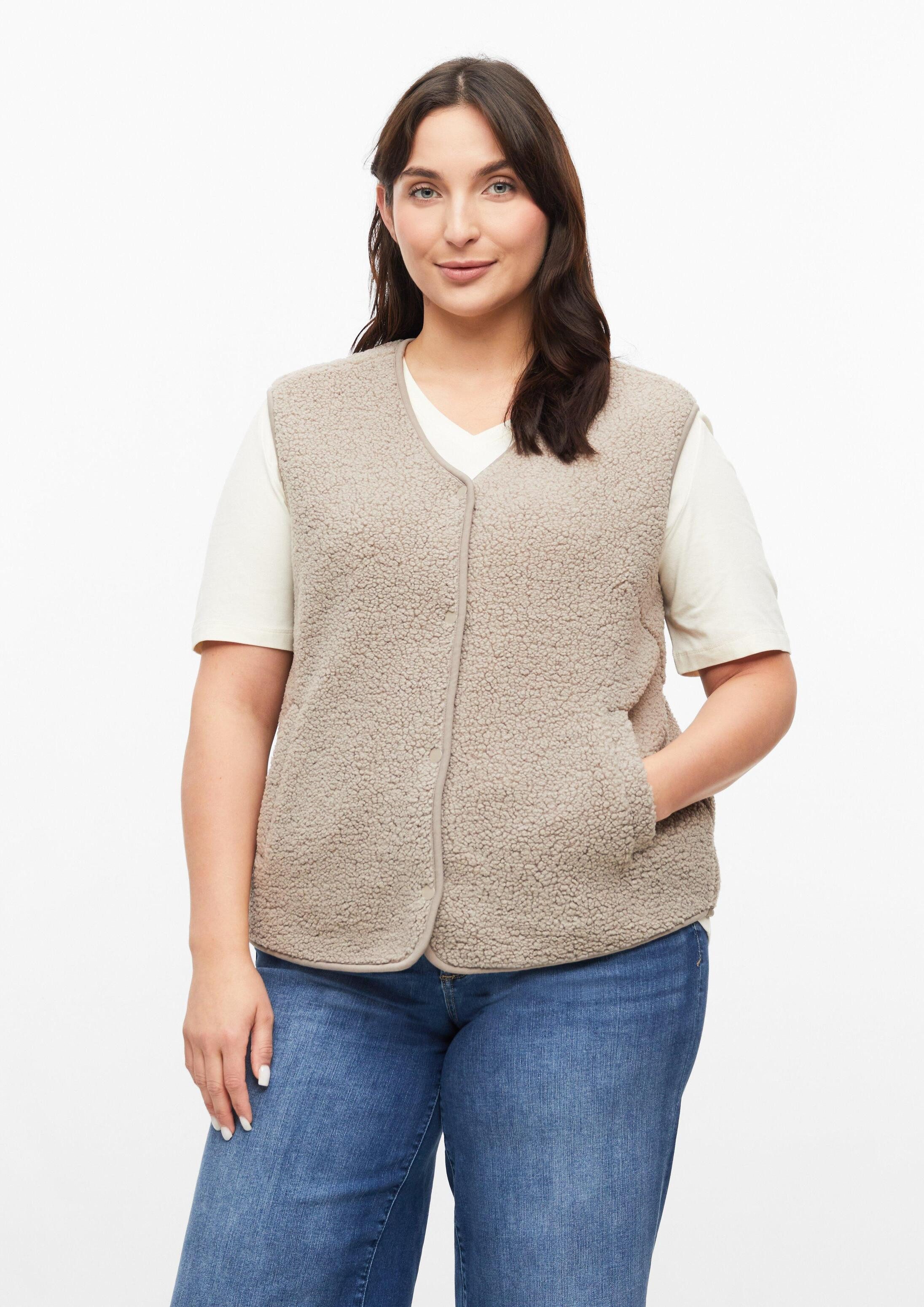 s.Oliver Funktionsweste Indoor-Weste Teddy-Weste im Relaxed Fit