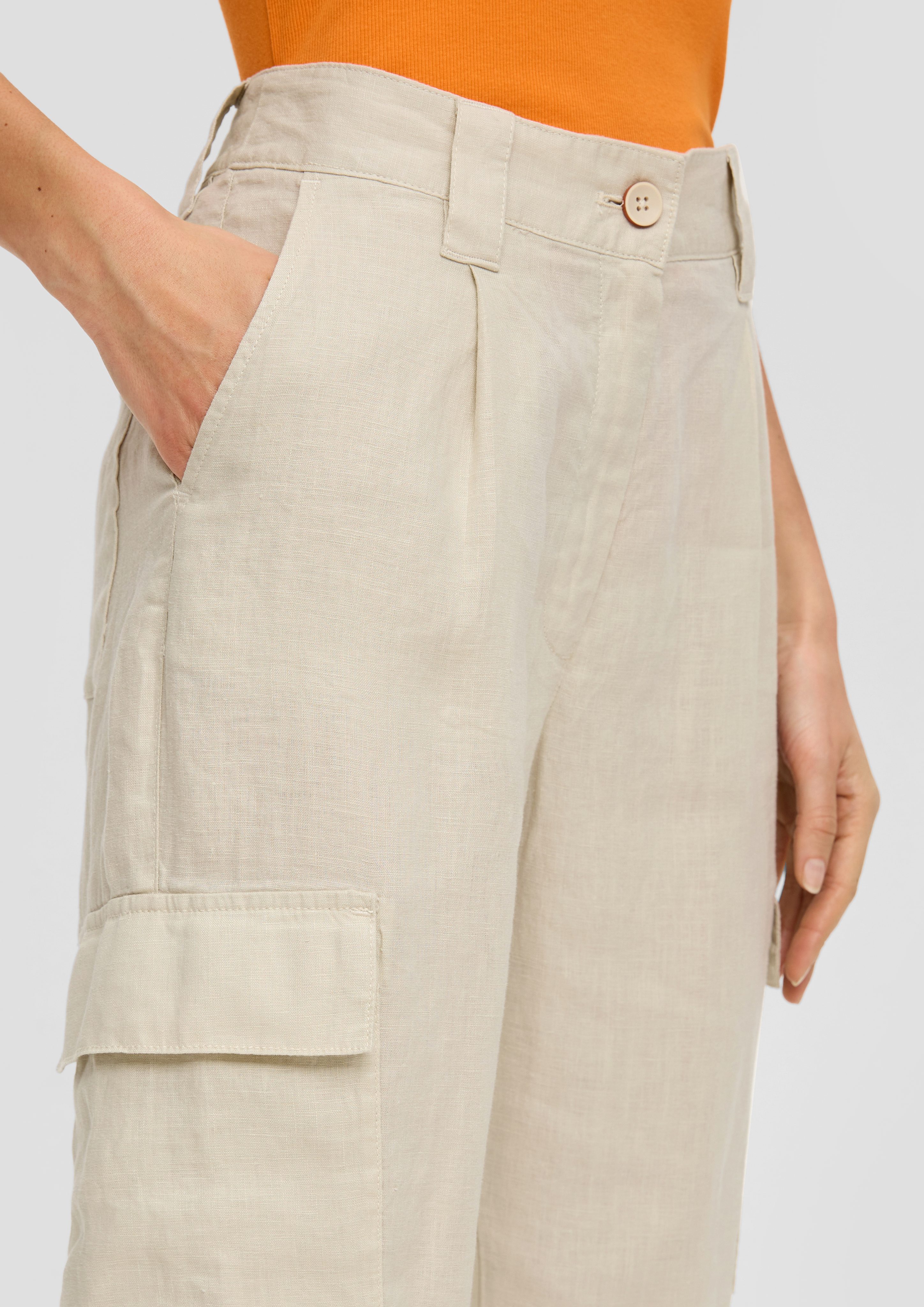s.Oliver 7/8-Hose Super High Rise Leinenhose günstig online kaufen