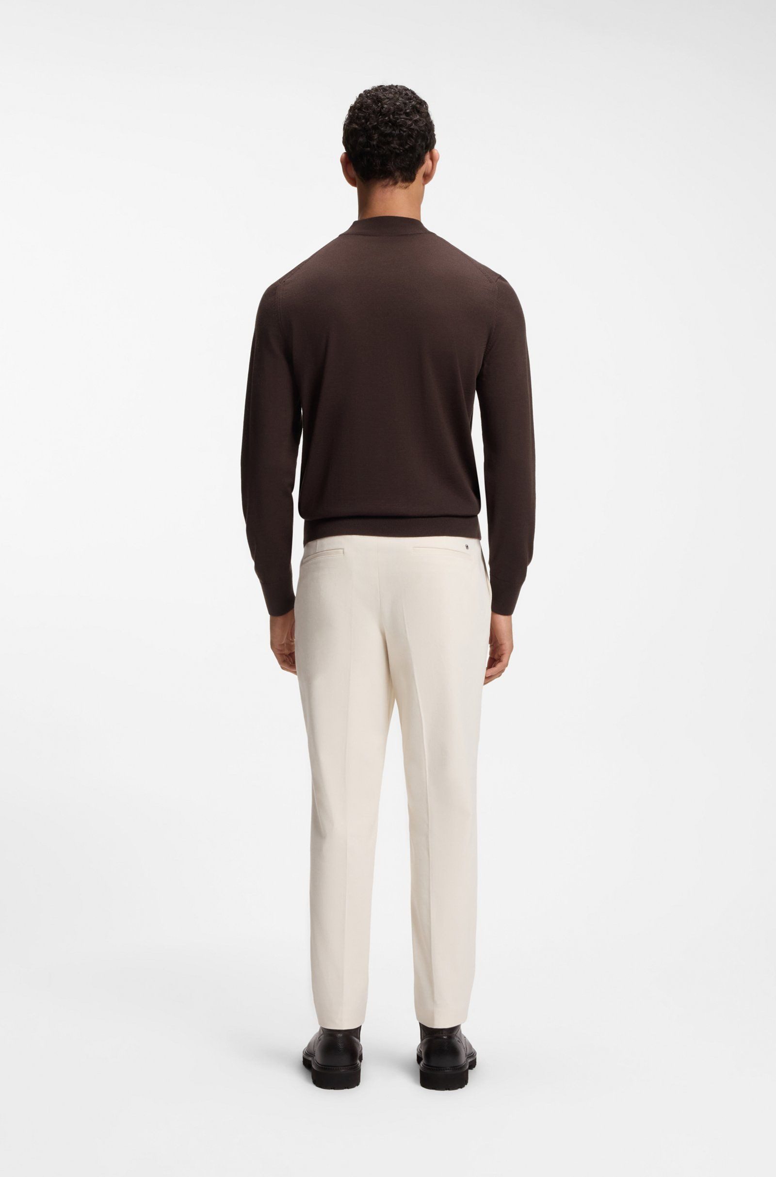 BOSS Strickpullover Bjarno aus Merinowolle (1-tlg)