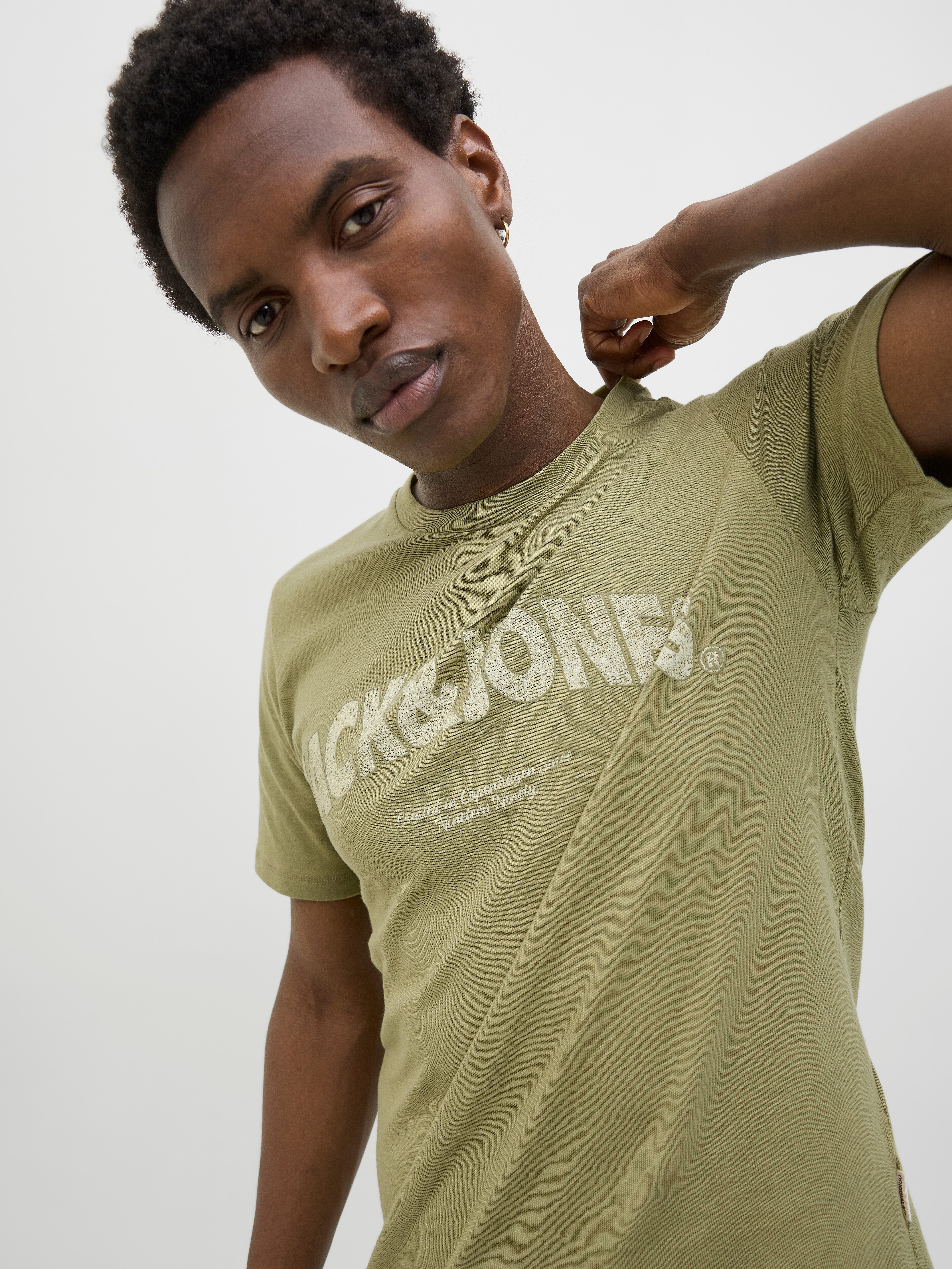 Jack & Jones T-Shirt JORALMERIA BOLD BRANDING TEE SS CN mit Logo Druck günstig online kaufen