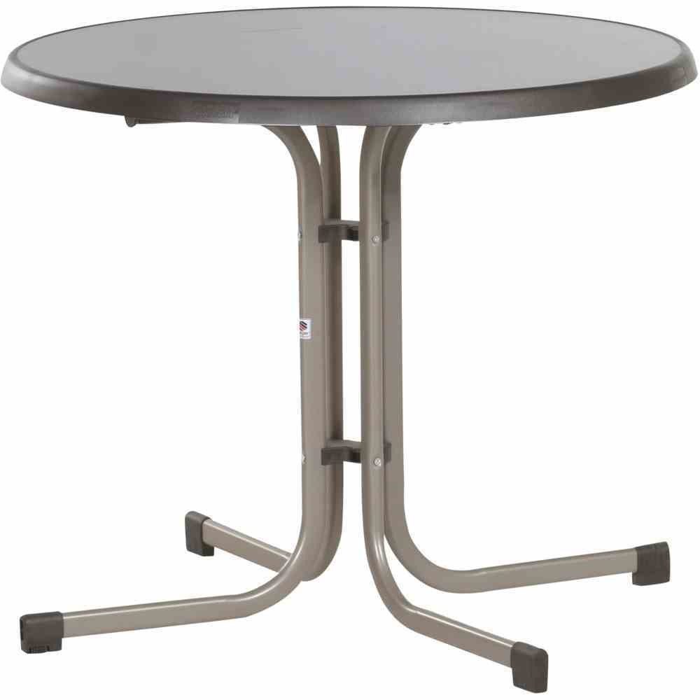 Klapptisch in mocca, Mecalit®-Pro, Stahl - 72x86cm (HxD)