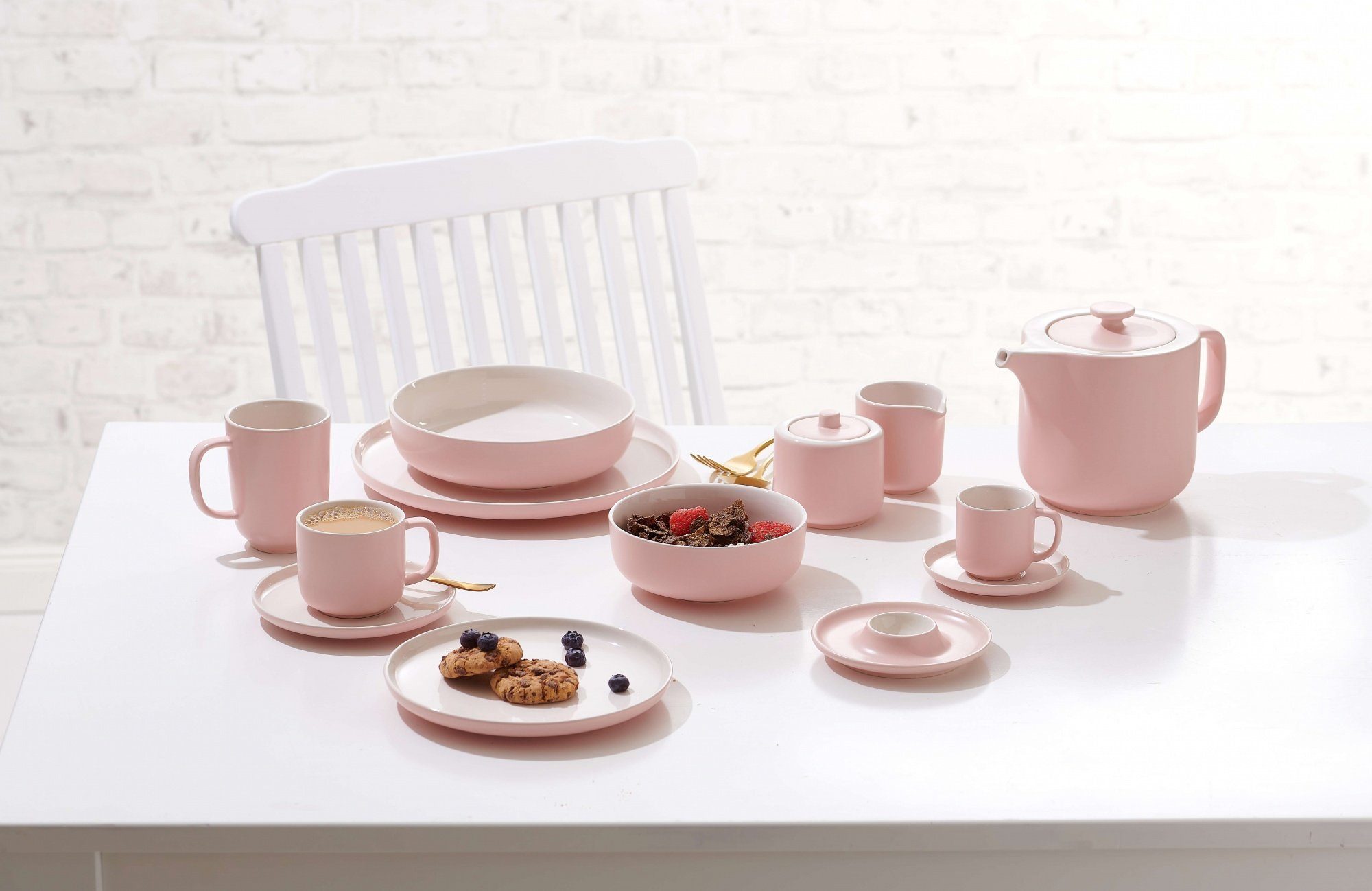 Ritzenhoff & Breker Кофейный сервиз Jasper (18-tlg), 6 Personen, Keramik, rose