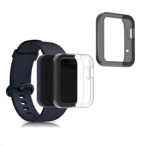 kwmobile Smartwatch-Hülle 2x Schutzhülle für Xiaomi Mi Watch Lite / Redmi Watch, Fitness Tracker Gehäuse Hülle klar