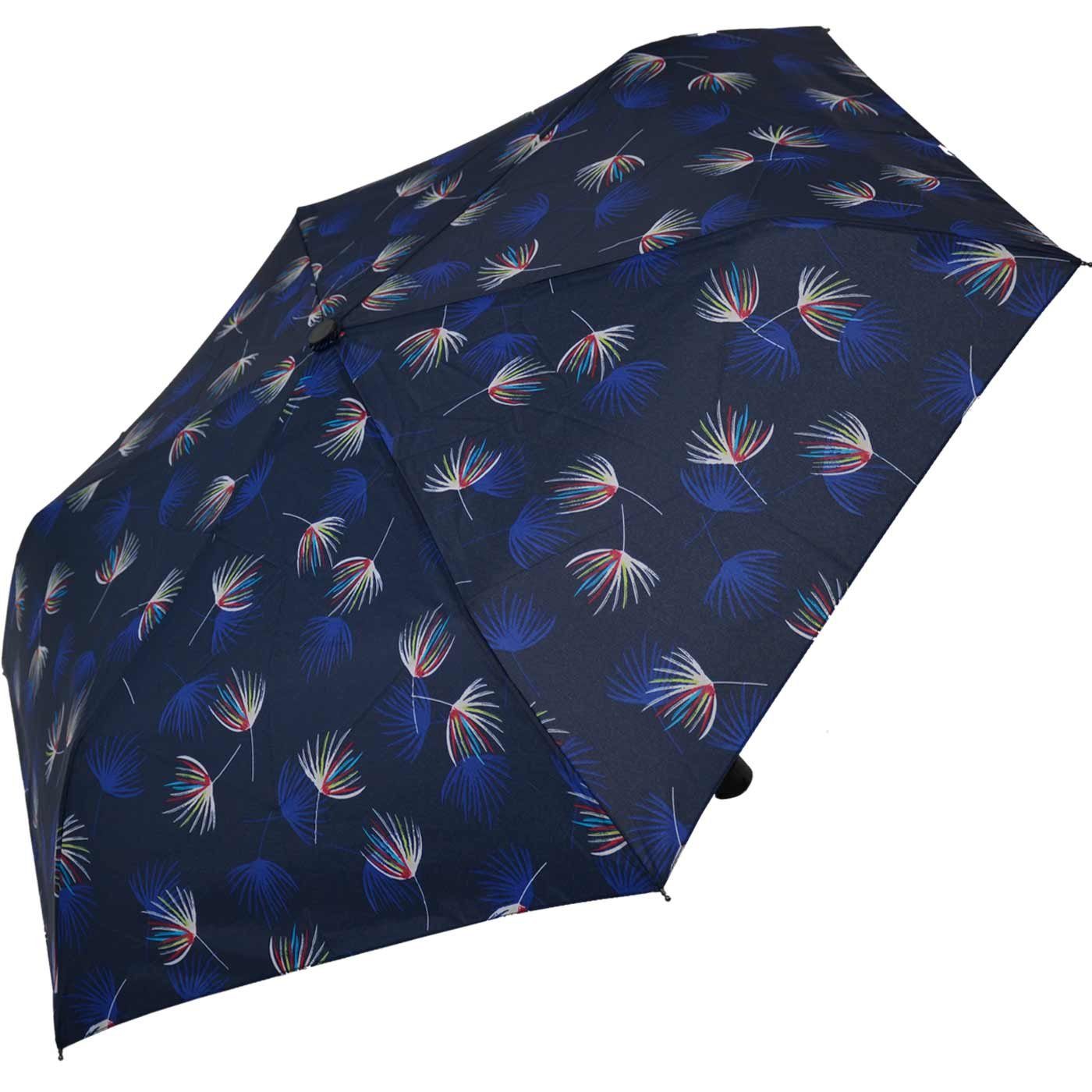doppler® Taschenregenschirm Super-Mini kleiner Desire, Schirm, besonders und passt Tasche Damen leichter in navy-blau jede Havanna 