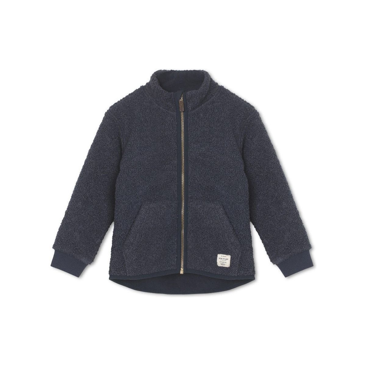 MINI A TURE Fleecejacke Matsaleh Teddyfleece jacket. GRS Kuschelige Kinderjacke aus recyceltem Polyester mit längerem